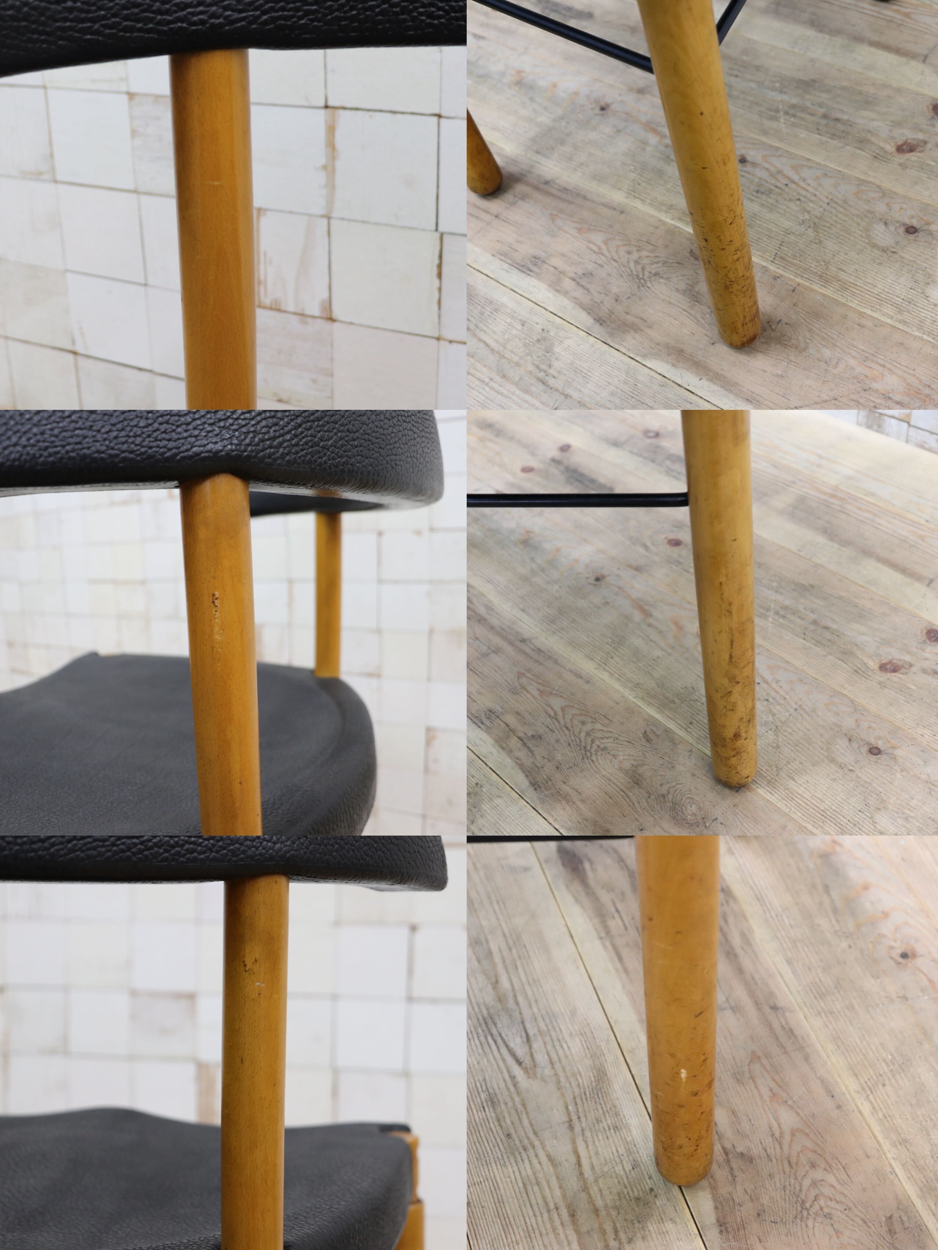 GMIN7T〇Cassina / カッシーナ レオナルドチェア ダイニングチェア Strassle collection社 スイス 椅子 ブラック 北欧スタイル モダン