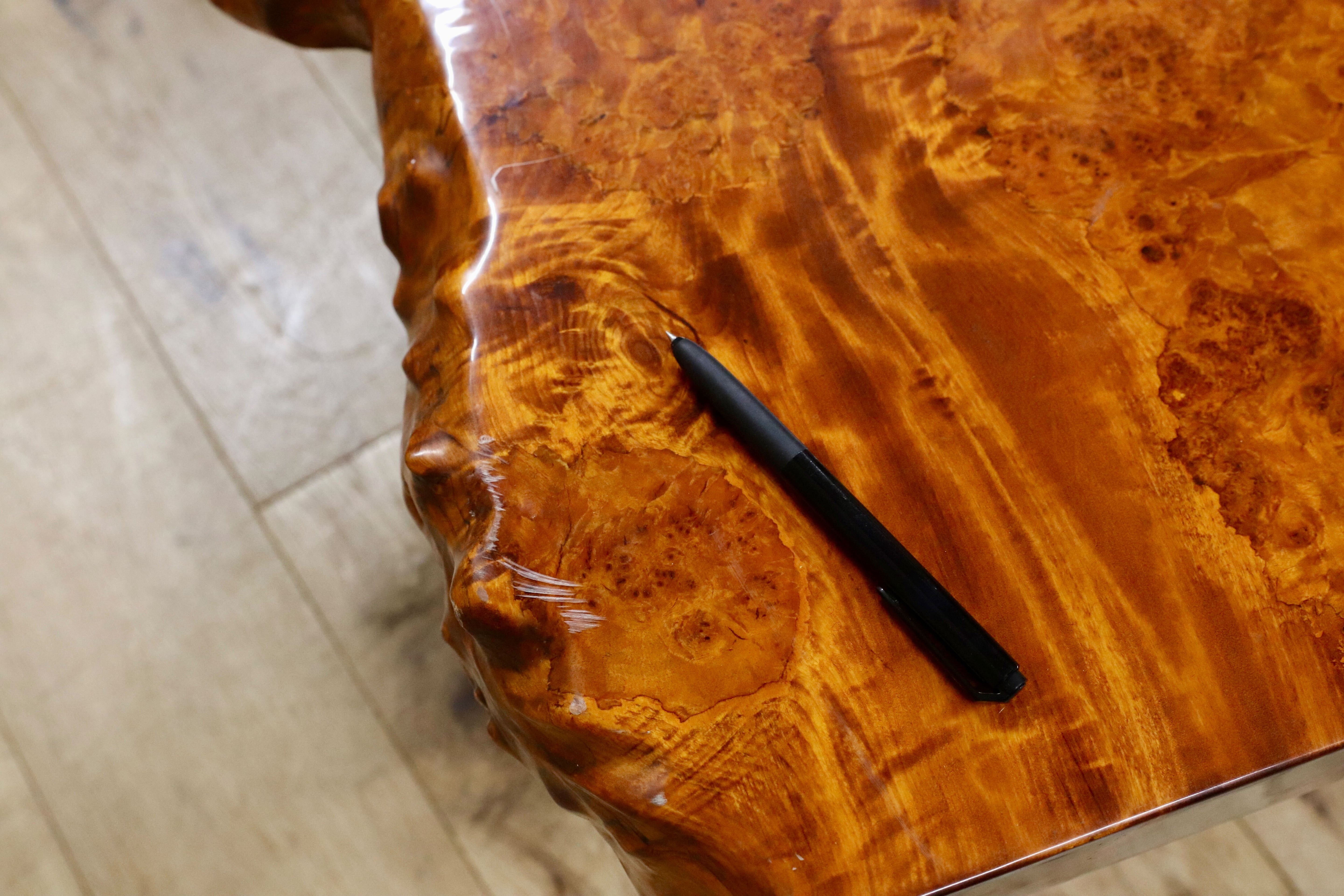 GMIH384○花梨材 座卓 リビングテーブル ローテーブル センターテーブル 瘤杢 バール杢 最高級 和室 座敷 和家具 レトロ アンティーク