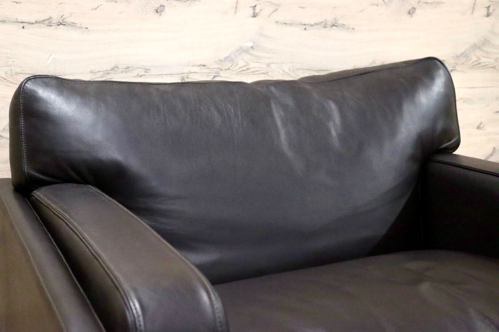 GMHN201C○PoltronaFrau / ポルトローナフラウ 1人掛けソファ シングルソファ イタリア製 総革 ダークブラウン IDC大塚家具 定価約150万