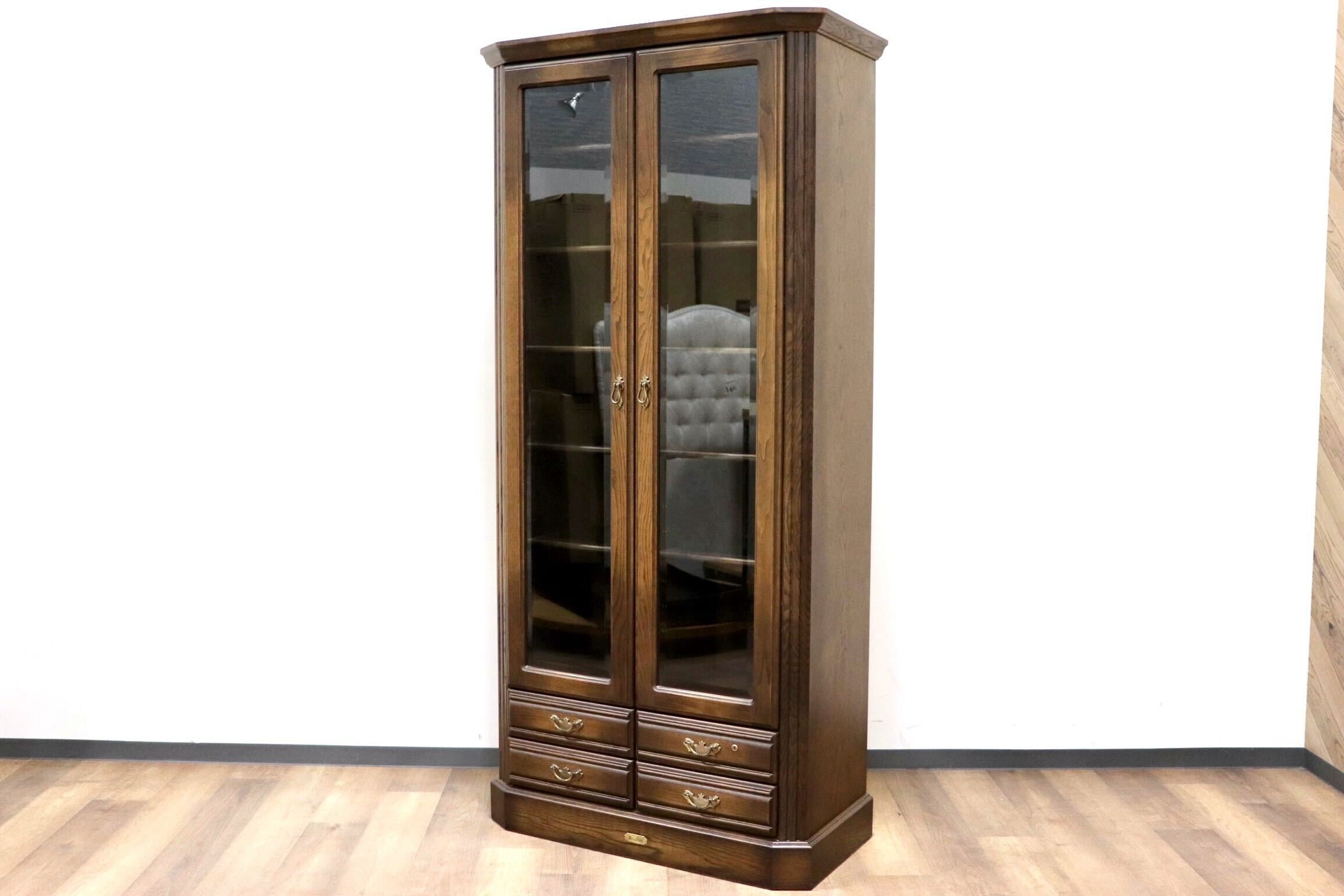 GMGH411○Brighton / ブライトン 英国 本棚 書棚 飾り棚 ブックシェルフ キャビネット 収納家具 オーク材 クラシック ノスタルジック