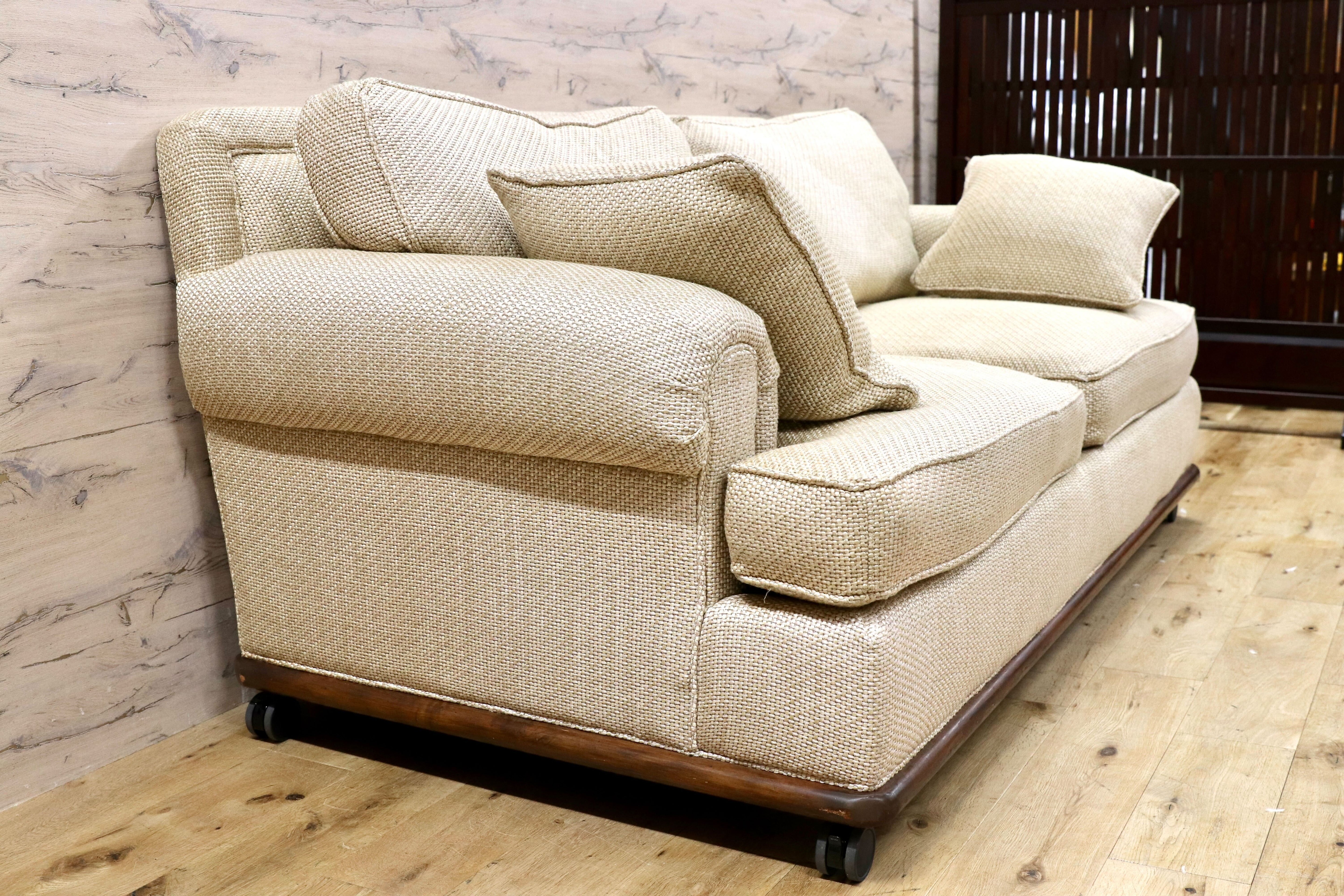 GMGK391○DREXEL HERITAGE / ドレクセルヘリテイジ 3人掛けソファ トリプルソファ USA 最高峰 約130万 クラシック ヴィンテージ 稀少