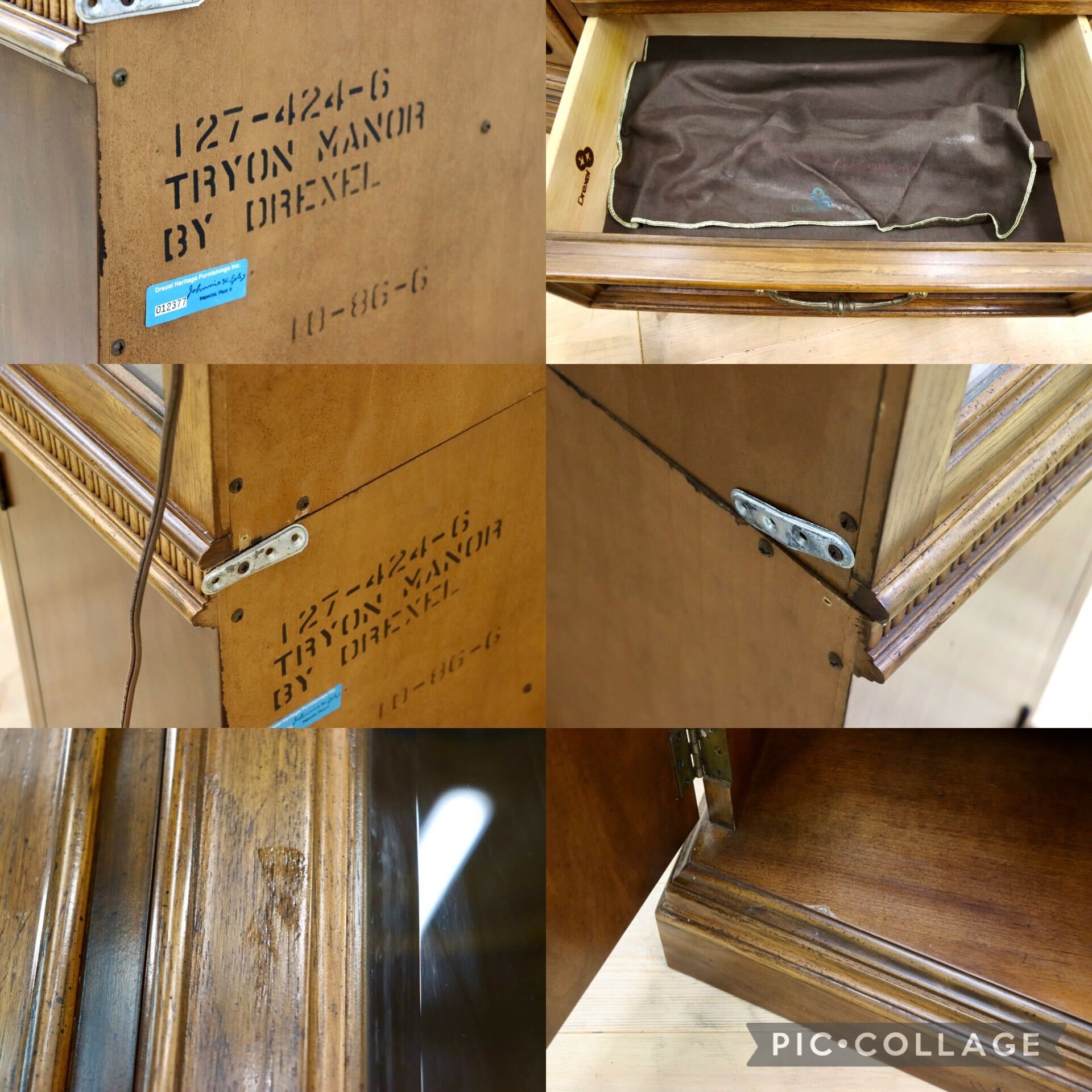 GMHS38○DREXEL HERITAGE / ドレクセルヘリテイジ TRYON MANOR トライオンメナー 飾り棚 キャビネット クラシック 定価約120万