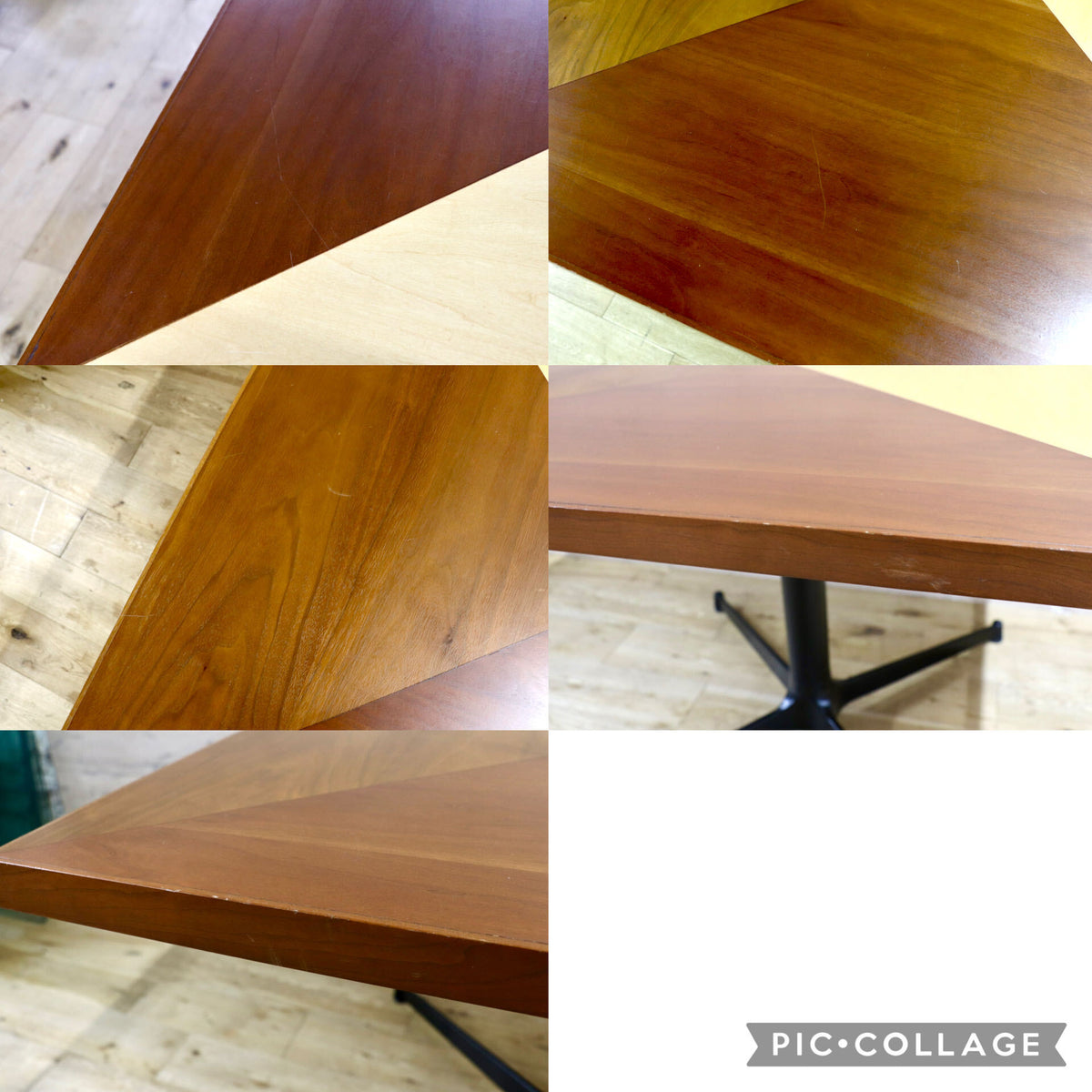 GMJK451◯ミーティングテーブル カフェテーブル オーク材 ウォールナット材 マホガニー材 メープル材 モダン ミッドセンチュリー
