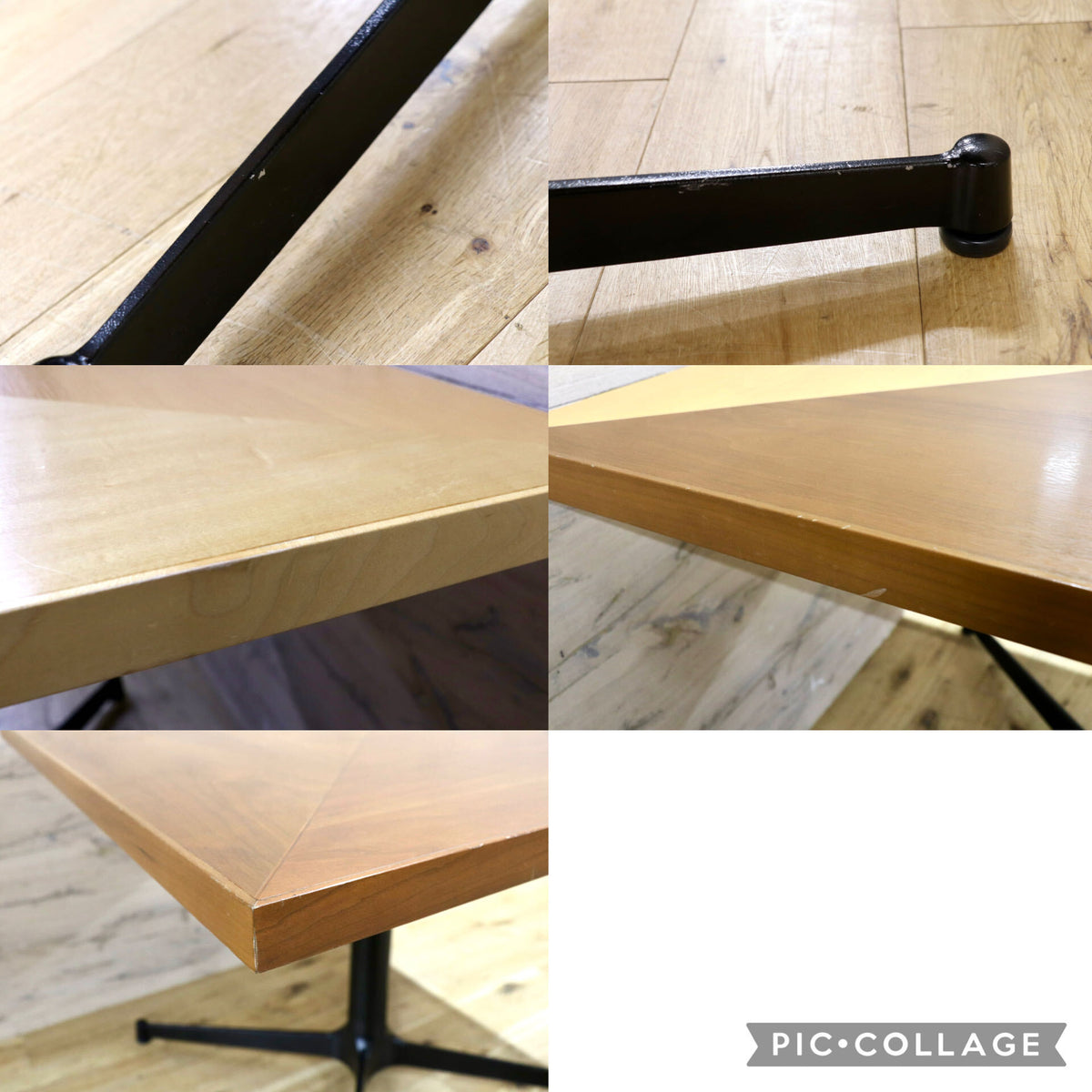 GMJK451◯ミーティングテーブル カフェテーブル オーク材 ウォールナット材 マホガニー材 メープル材 モダン ミッドセンチュリー