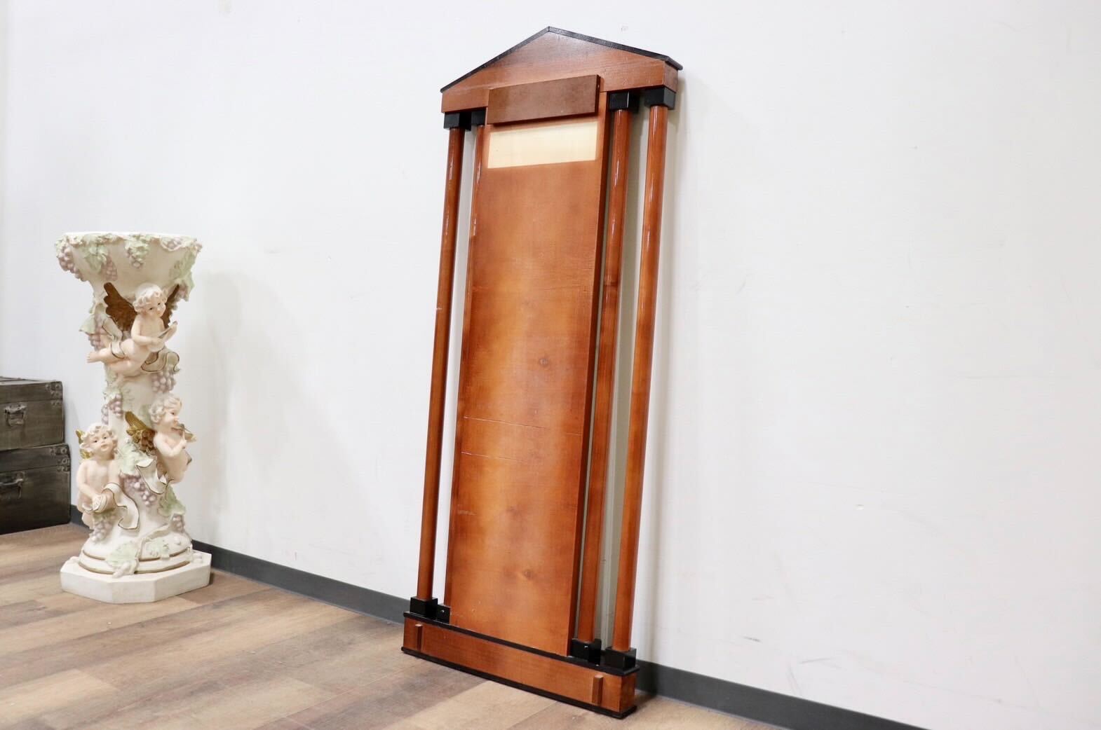 GMGN163B○イタリア製 最高級 鏡 ウォールミラー 姿見 壁掛け式 バーズアイメープル 象嵌細工 クラシック エレガント アンティーク 展示品