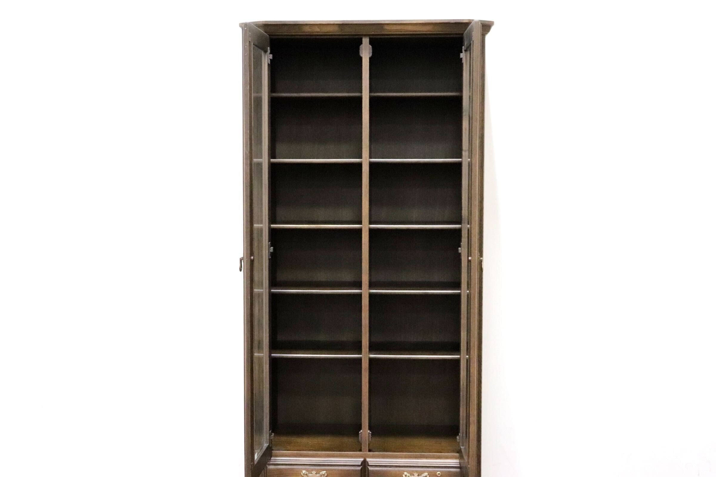 GMGH411○Brighton / ブライトン 英国 本棚 書棚 飾り棚 ブックシェルフ キャビネット 収納家具 オーク材 クラシック ノスタルジック