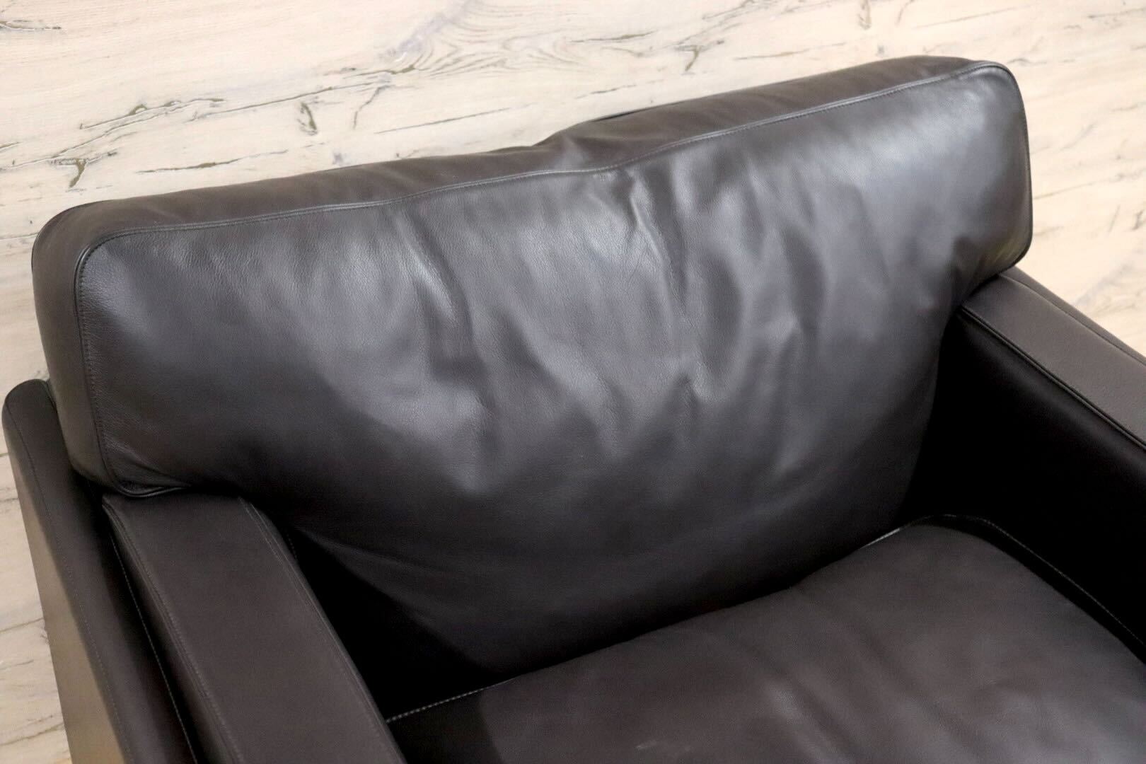 GMHN201E○PoltronaFrau / ポルトローナフラウ 1人掛けソファ シングルソファ イタリア製 総革 ダークブラウン IDC大塚家具 定価約150万