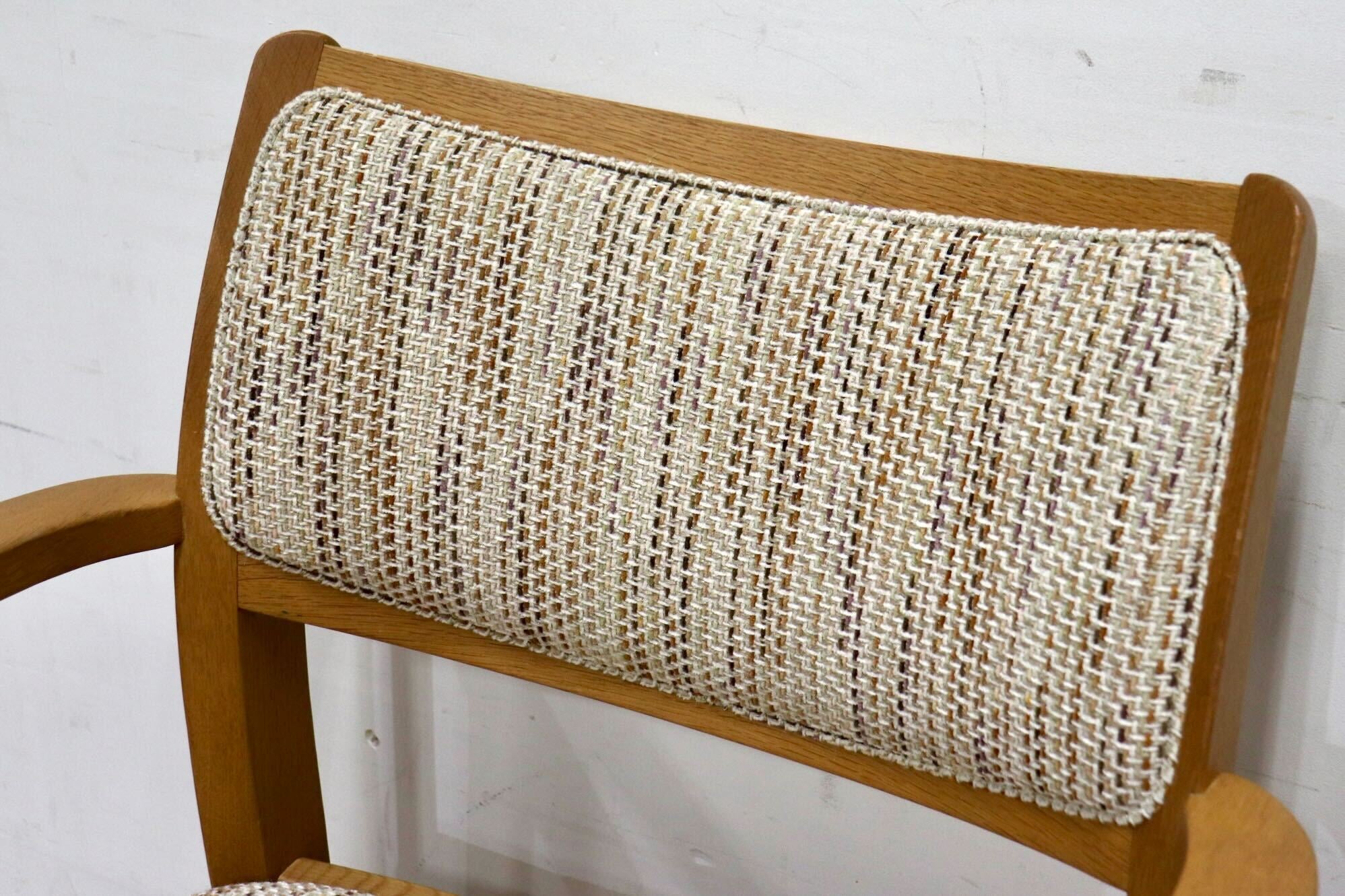 GMHH442B○シラカワ / shirakawa S-281ダイニングチェア アームチェア 椅子 ファブリック オーク材 飛騨家具 ナチュラル モダン