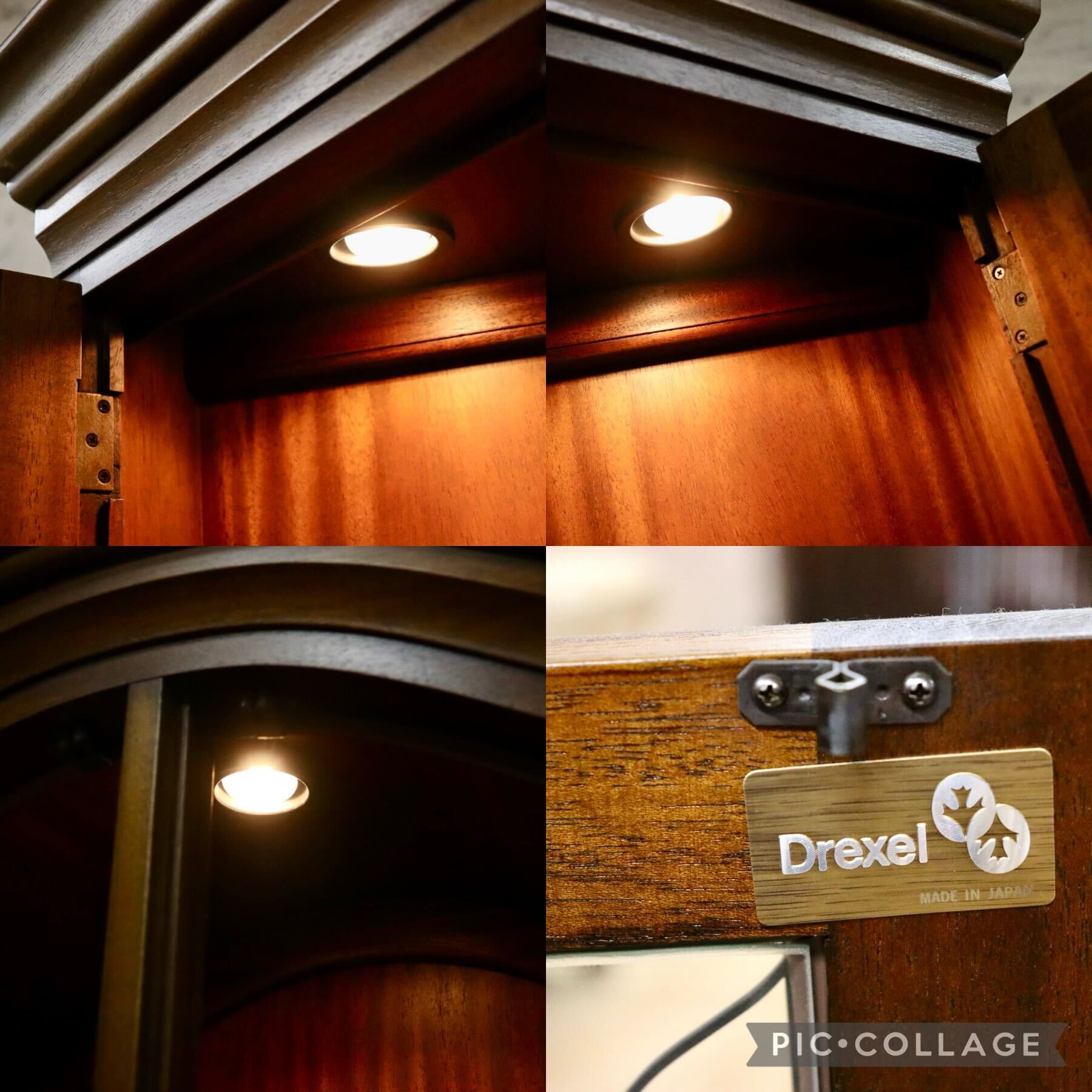 GMFK616○DREXEL HERITAGE / ドレクセルヘリテイジ Esperanto エスペラント ガラスキャビネット 飾り棚 クラシック 定価約210万 美品