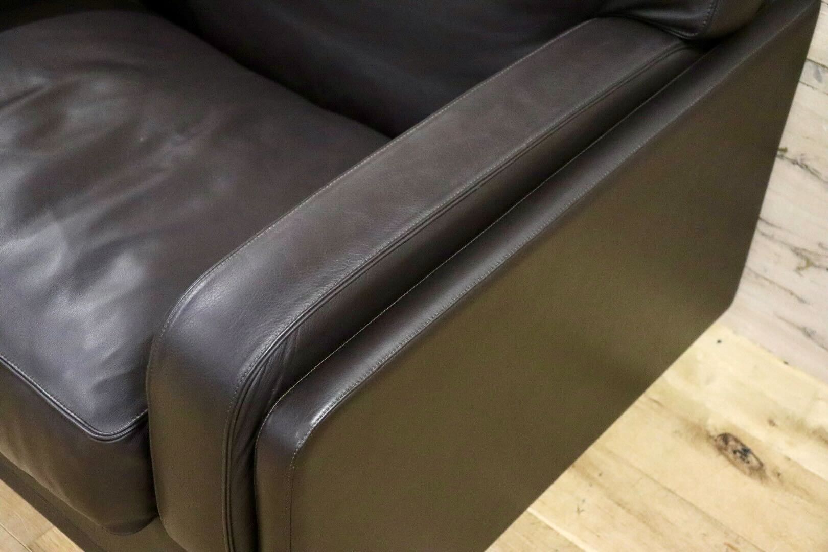 GMHN201F○PoltronaFrau / ポルトローナフラウ 1人掛けソファ シングルソファ イタリア製 総革 ダークブラウン IDC大塚家具 定価約150万