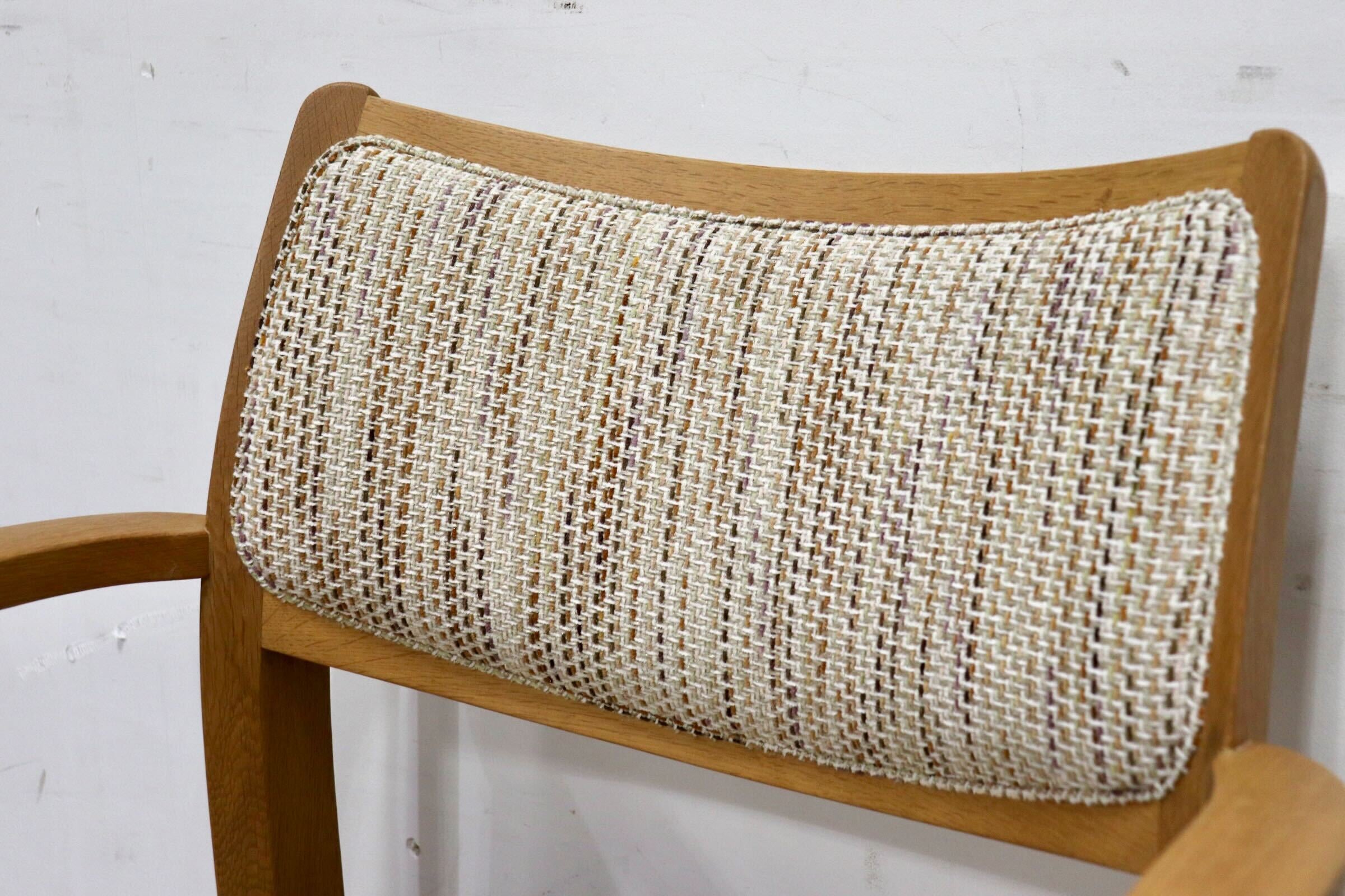 GMHH442C○シラカワ / shirakawa S-281ダイニングチェア アームチェア 椅子 ファブリック オーク材 飛騨家具 ナチュラル モダン