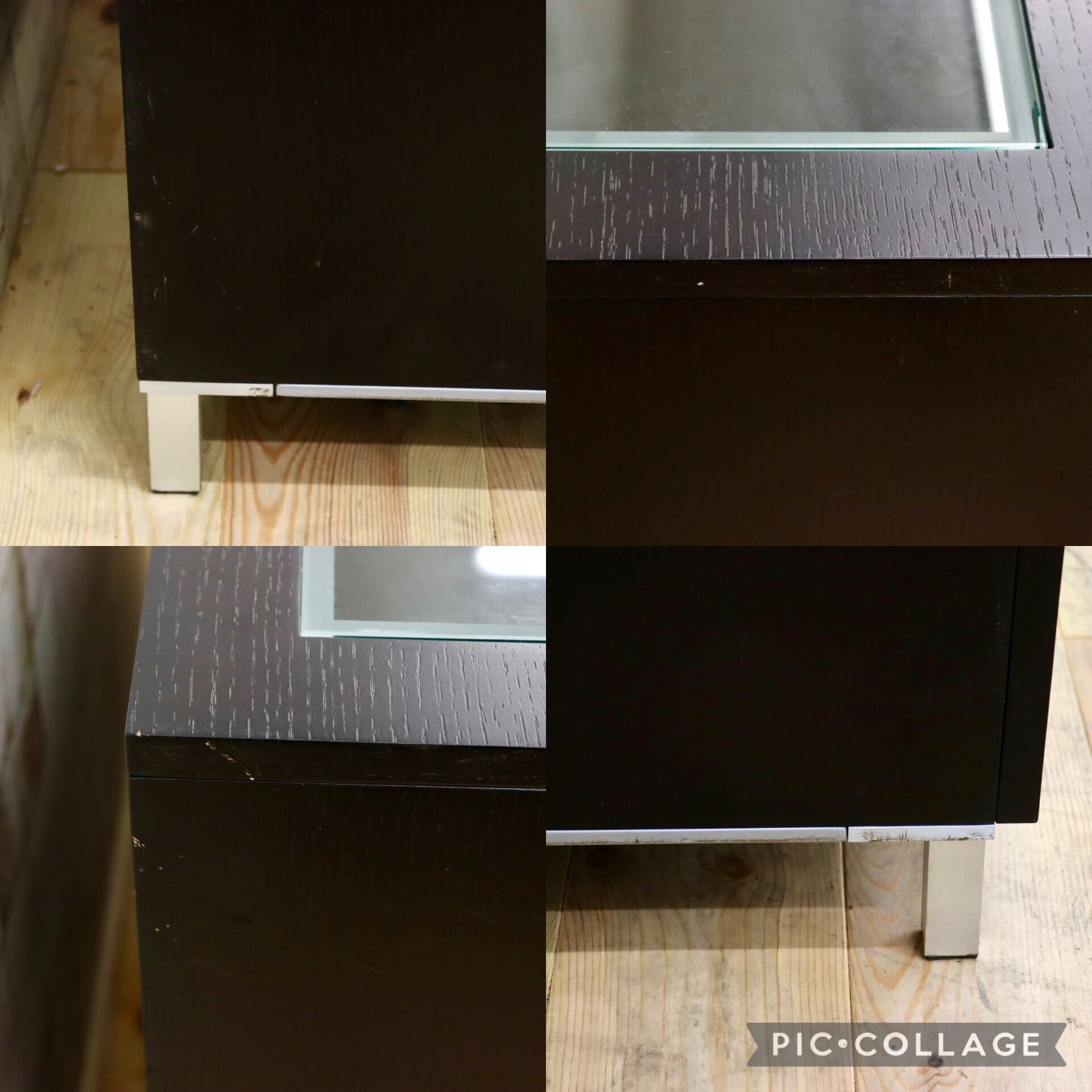 GMGS211○サイドボード キャビネット ショーケース 飾り棚 スタイリッシュ シンプル モダン ガラストップ 検)ボーコンセプト