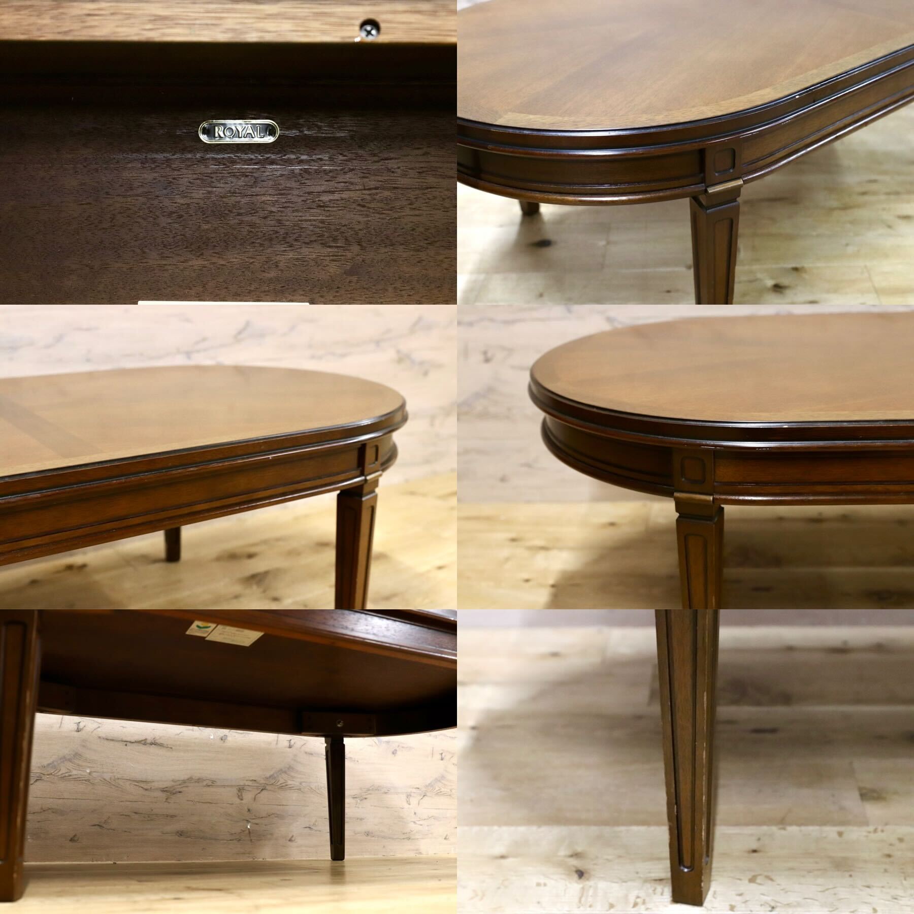 GMHH162○maruni / マルニ ROYAL ロイヤル センターテーブル リビングテーブル 国産家具 クラシック 地中海 レトロ 応接机