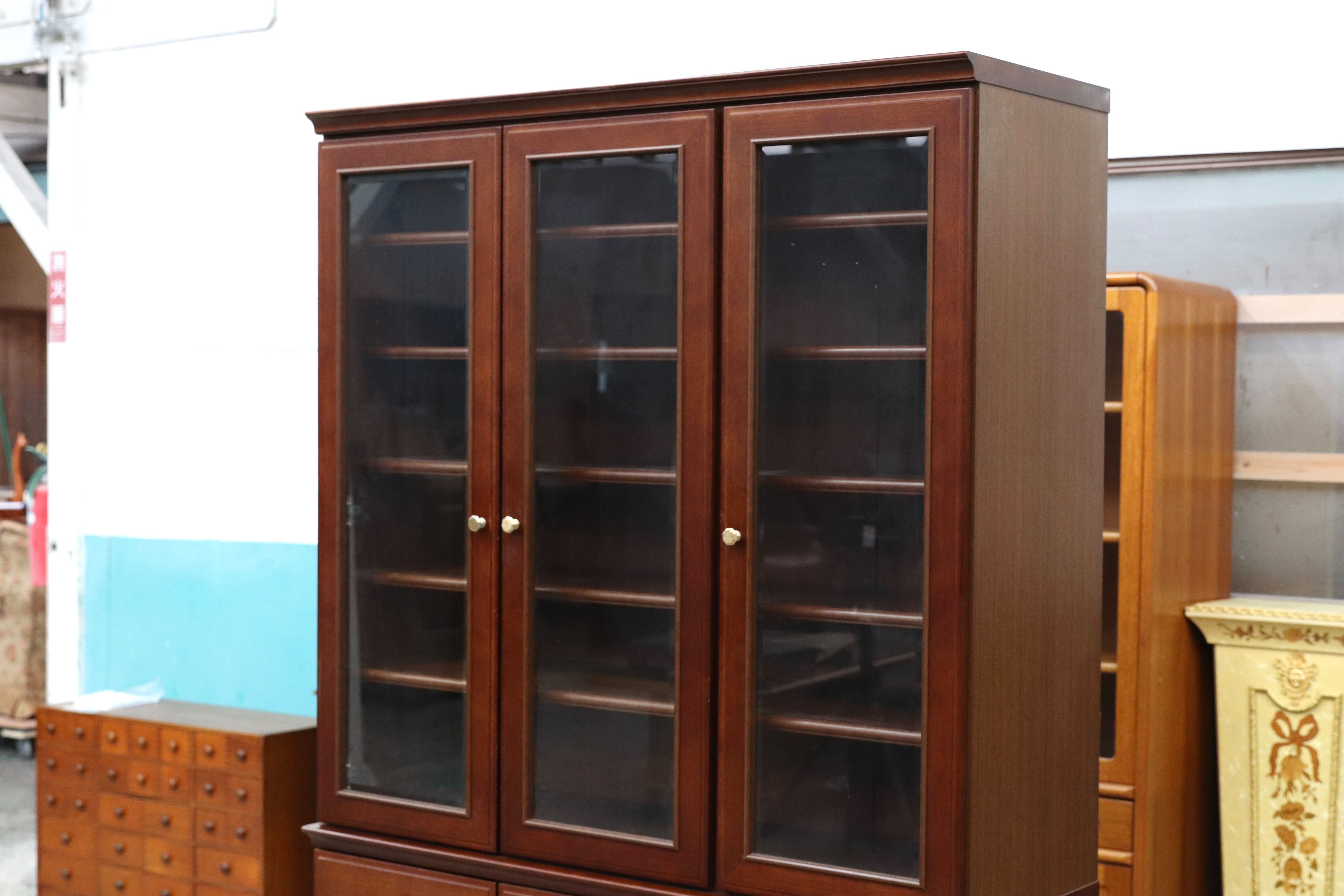 GMIK337A○maruni / マルニ 地中海 食器棚 カップボード キッチンボード 水屋棚 キャビネット 飾り棚 アンティーク調