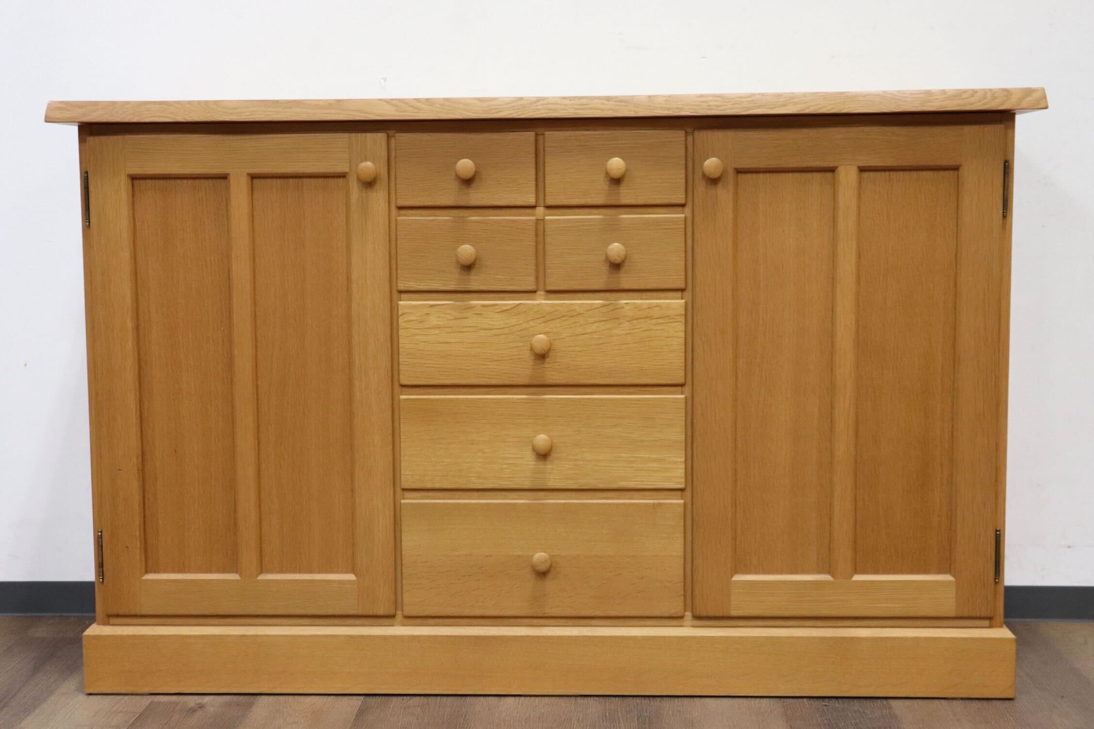 GMHK851○北欧スタイル サイドボード キャビネット リビングボード オーク材 ナチュラル 国産家具 検)CHARDONNAY カンディハウス 飛騨家具