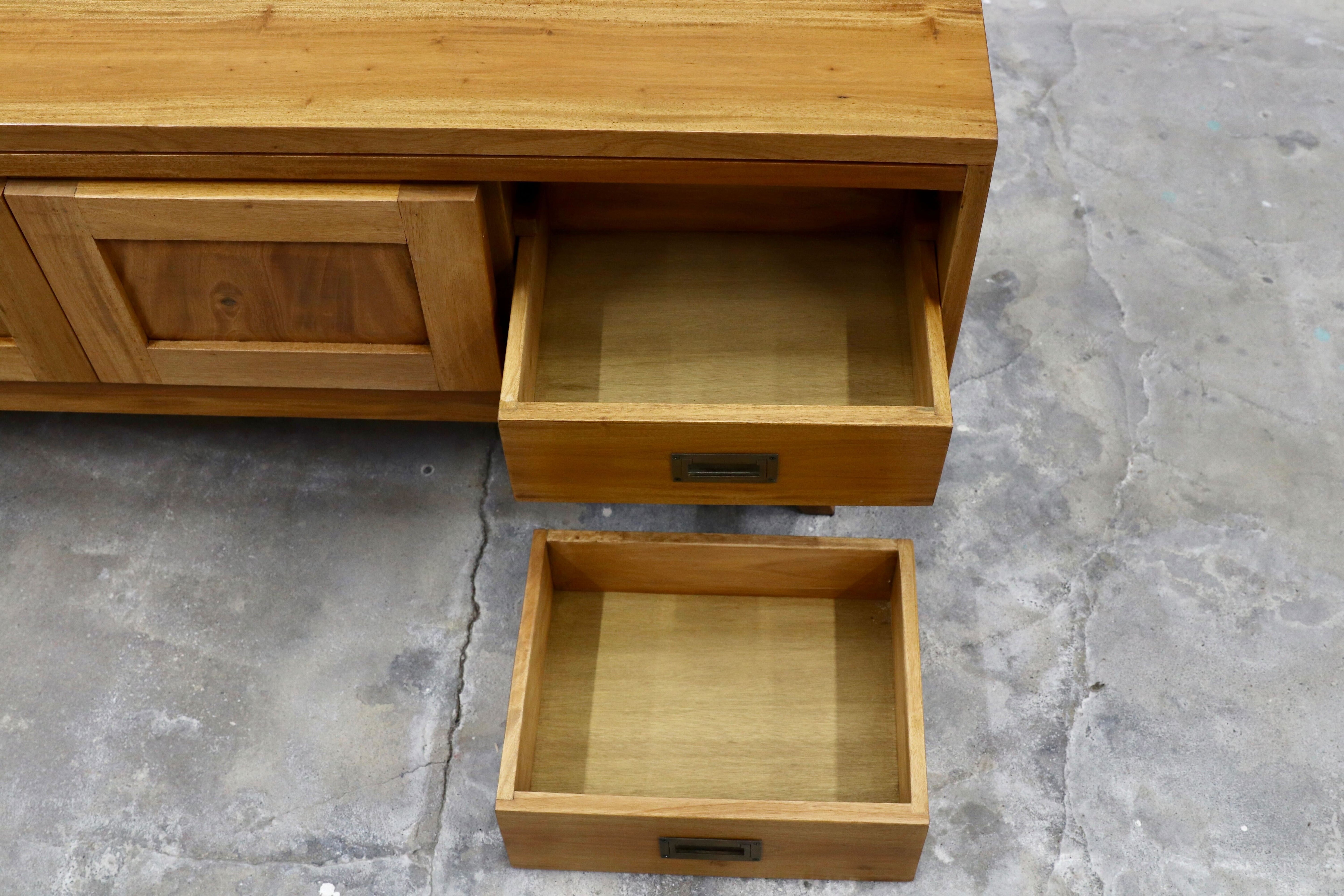 GMIK347○北欧スタイル アンティーク調 テレビボード TVボード AVボード ローボード サイドボード マホガニー材