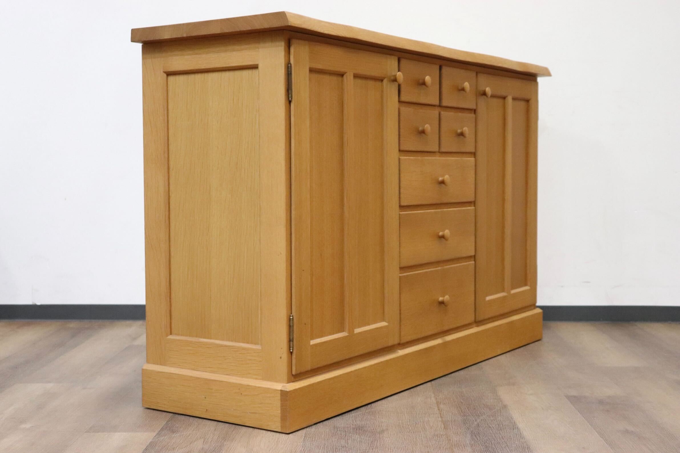 GMHK851○北欧スタイル サイドボード キャビネット リビングボード オーク材 ナチュラル 国産家具 検)CHARDONNAY カンディハウス 飛騨家具