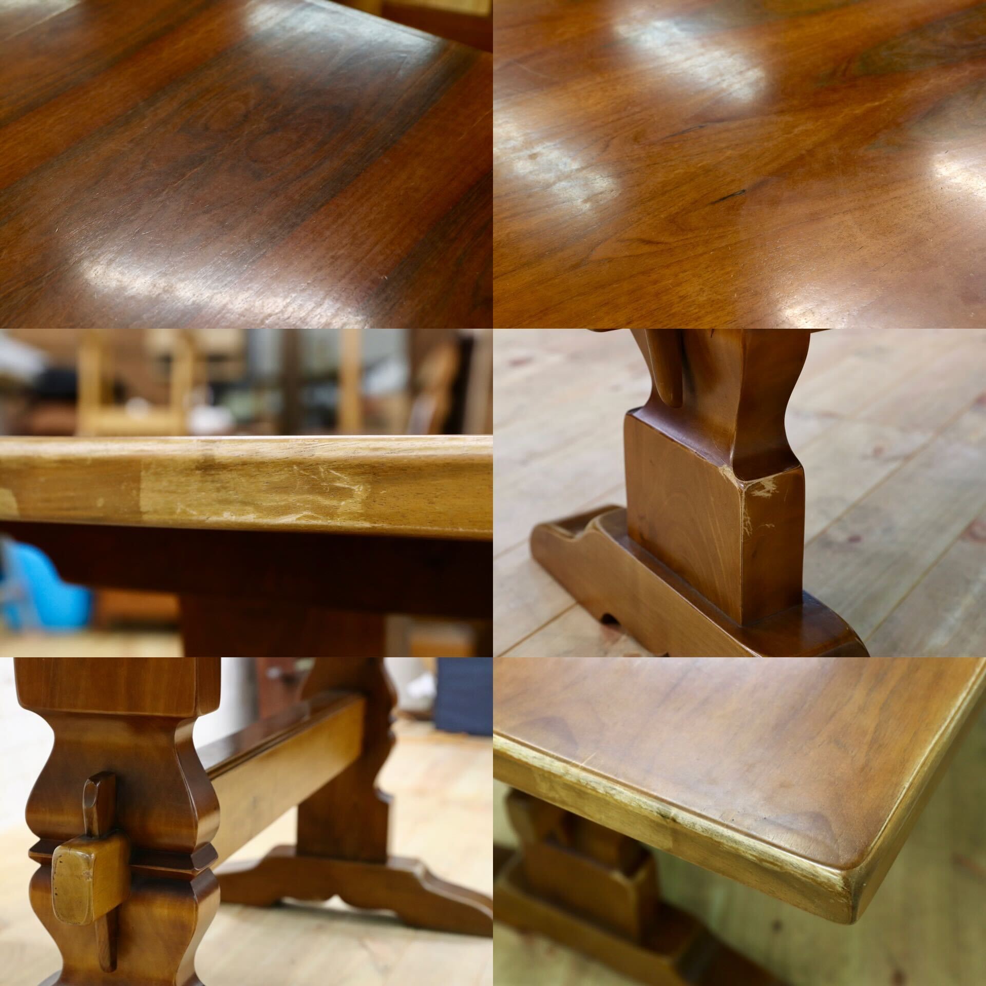 GMHO102○VARO.S.A. VALENTI / バロッサバレンティ ダイニングテーブル 食卓テーブル スペイン最高峰 IDC大塚家具 クラシック ヴィンテージ