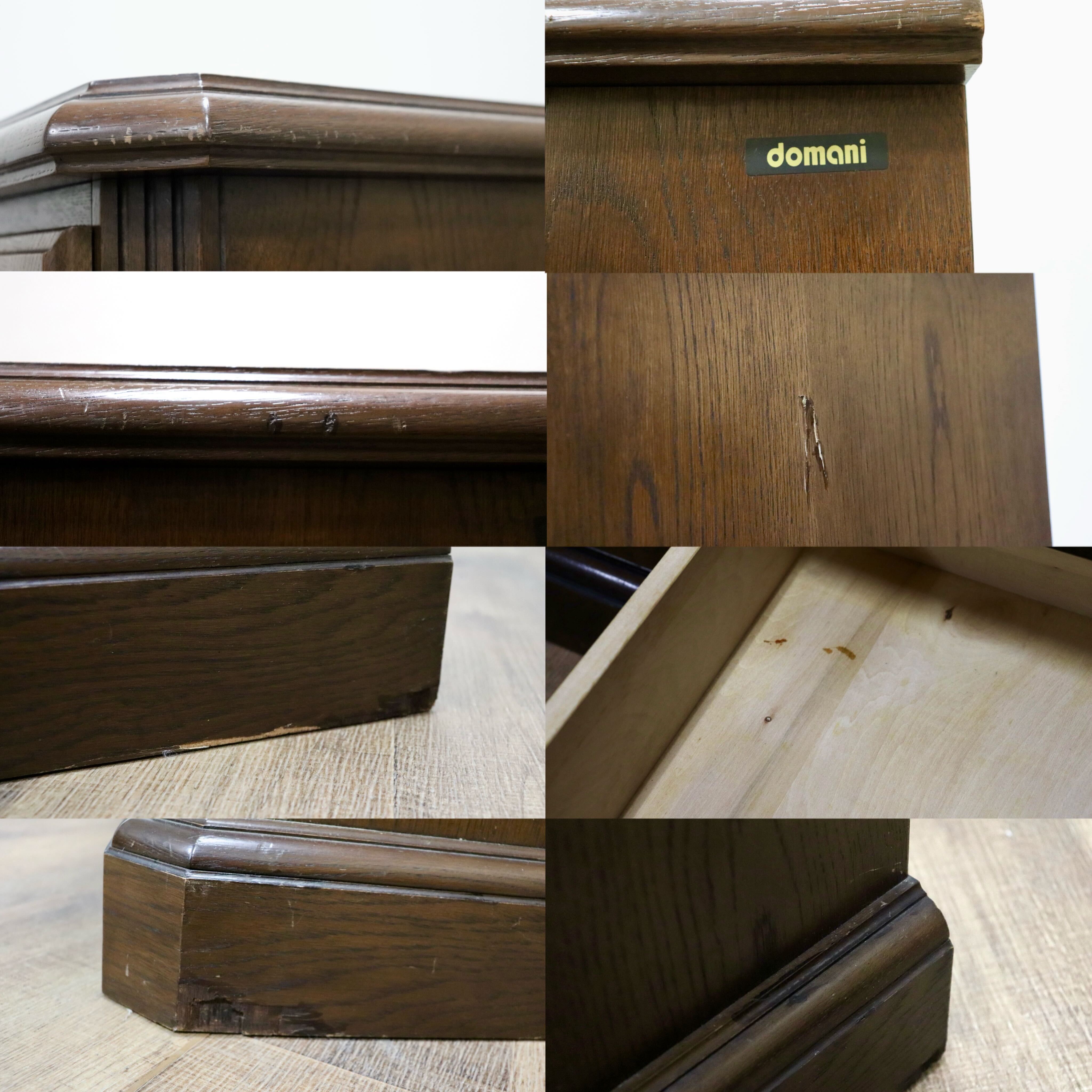 GMHS420○domani / ドマーニ クイーンズライフ サイドボード リビングボード 飾り棚 カリモク最高峰 クラシック 楢材 ブラウン 定価71.5万