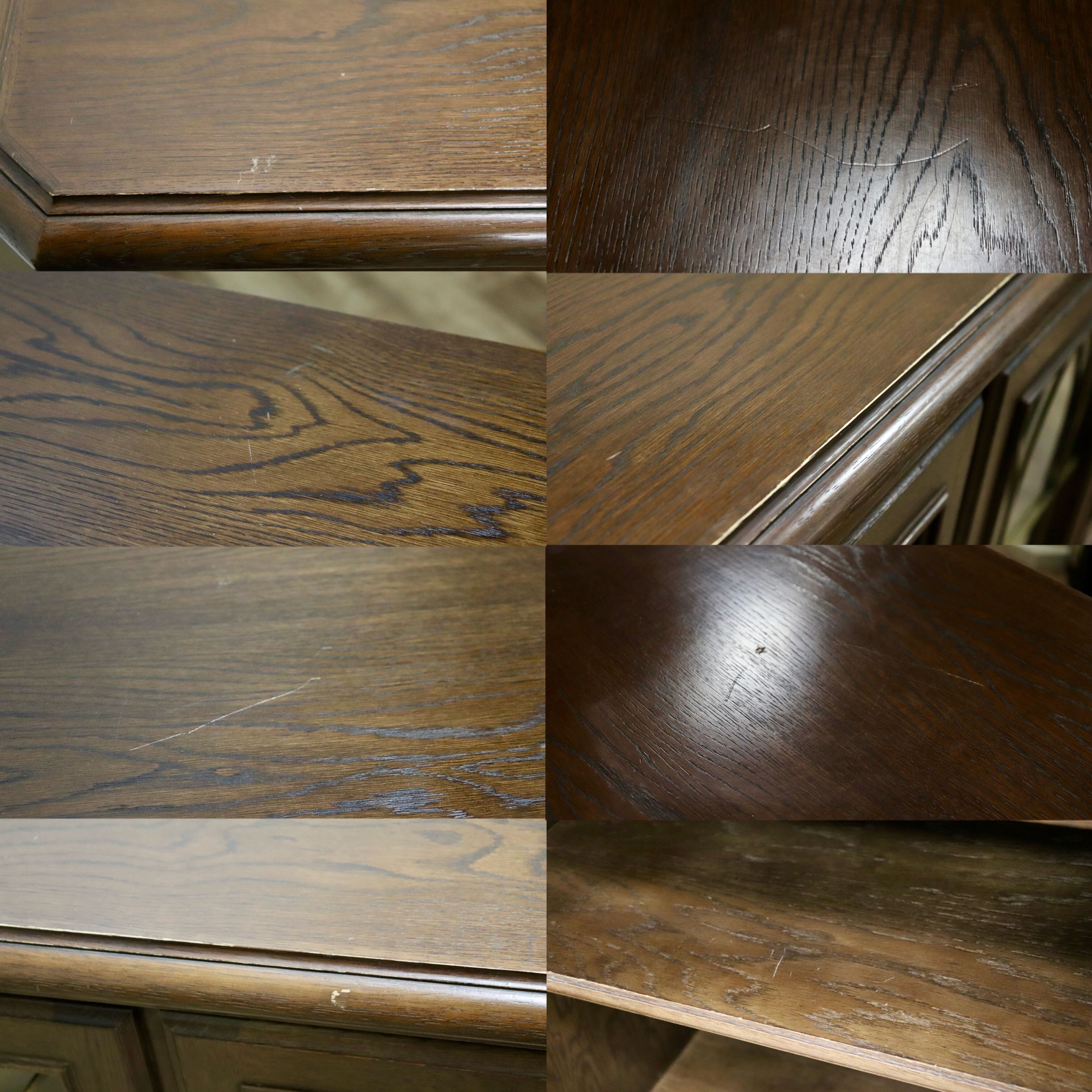 GMHS420○domani / ドマーニ クイーンズライフ サイドボード リビングボード 飾り棚 カリモク最高峰 クラシック 楢材 ブラウン 定価71.5万