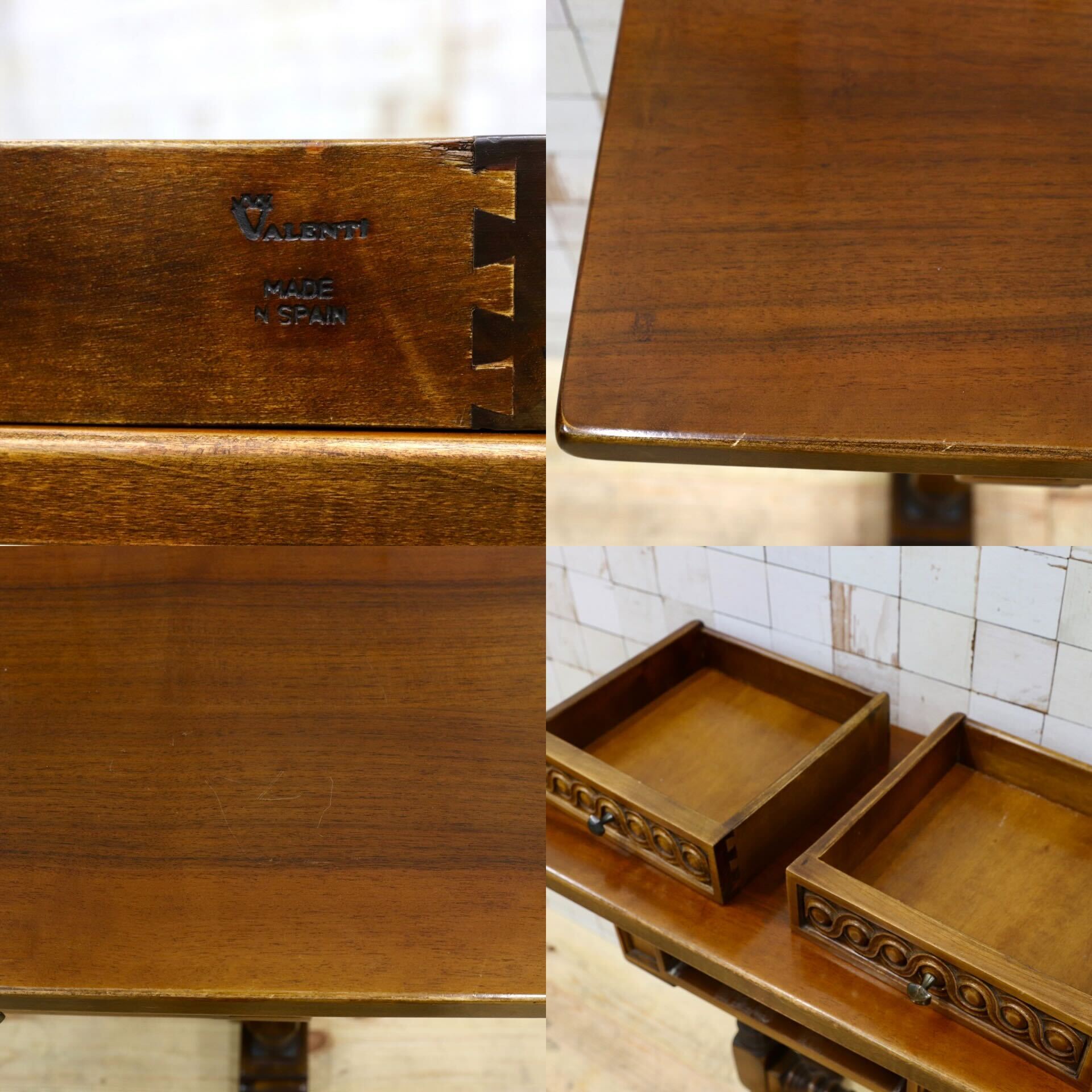 GMHO103○VARO.S.A. VALENTI / バロッサバレンティ コンソールテーブル 花台 飾り台 クラシック ヴィンテージ スペイン最高峰 約39万