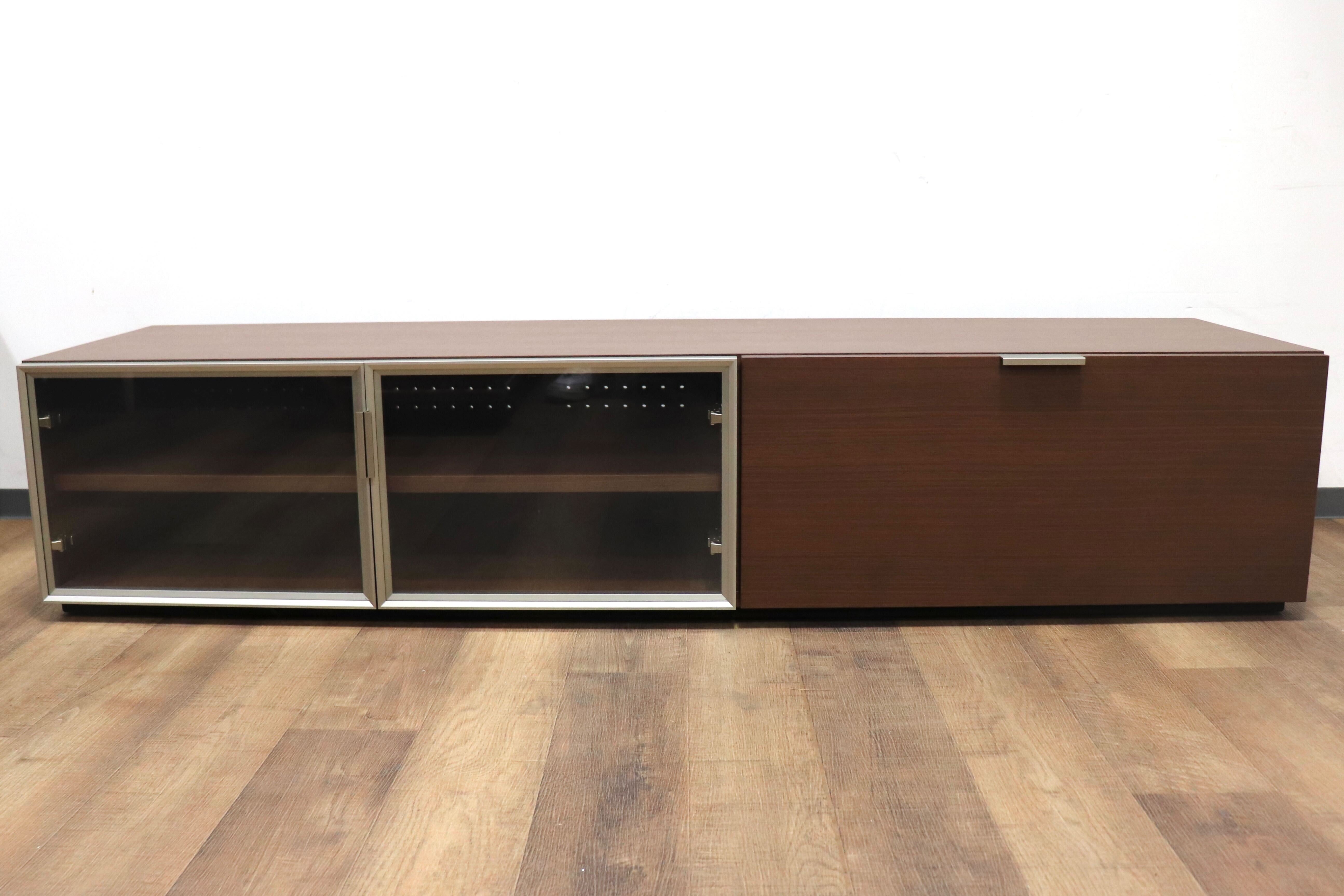 GMHS94B○arflex / アルフレックス C.C.09 TVボード AVボード リビングボード カルロ・コロンボ ウォールナット 定価約45万 廃番 展示品