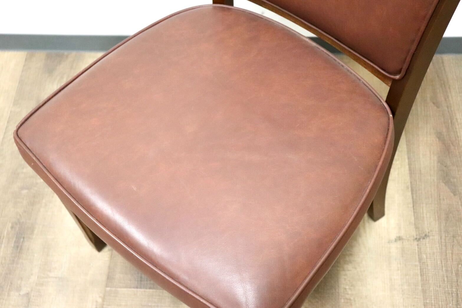 GMGH506A○maruni / マルニ 地中海 レティーロ ダイニングチェア 食卓椅子 ビーチ材 本革 ブラウン ヨーロピアン クラシック 定価約7万