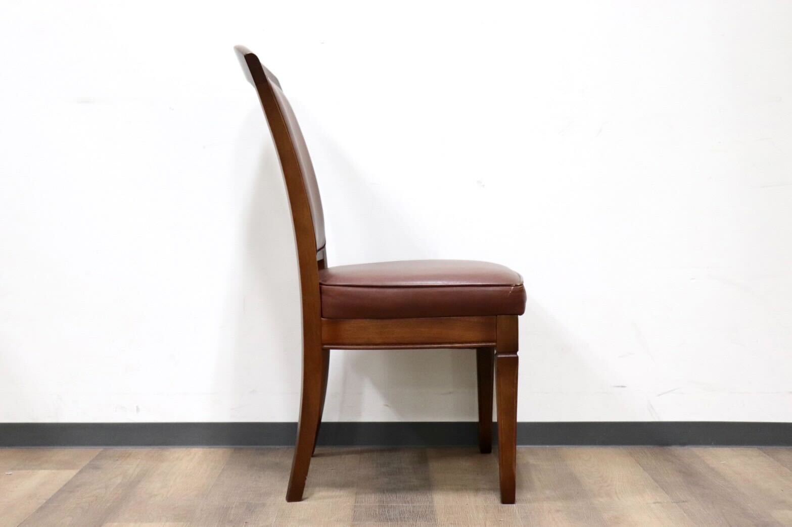 GMGH506A○maruni / マルニ 地中海 レティーロ ダイニングチェア 食卓椅子 ビーチ材 本革 ブラウン ヨーロピアン クラシック 定価約7万