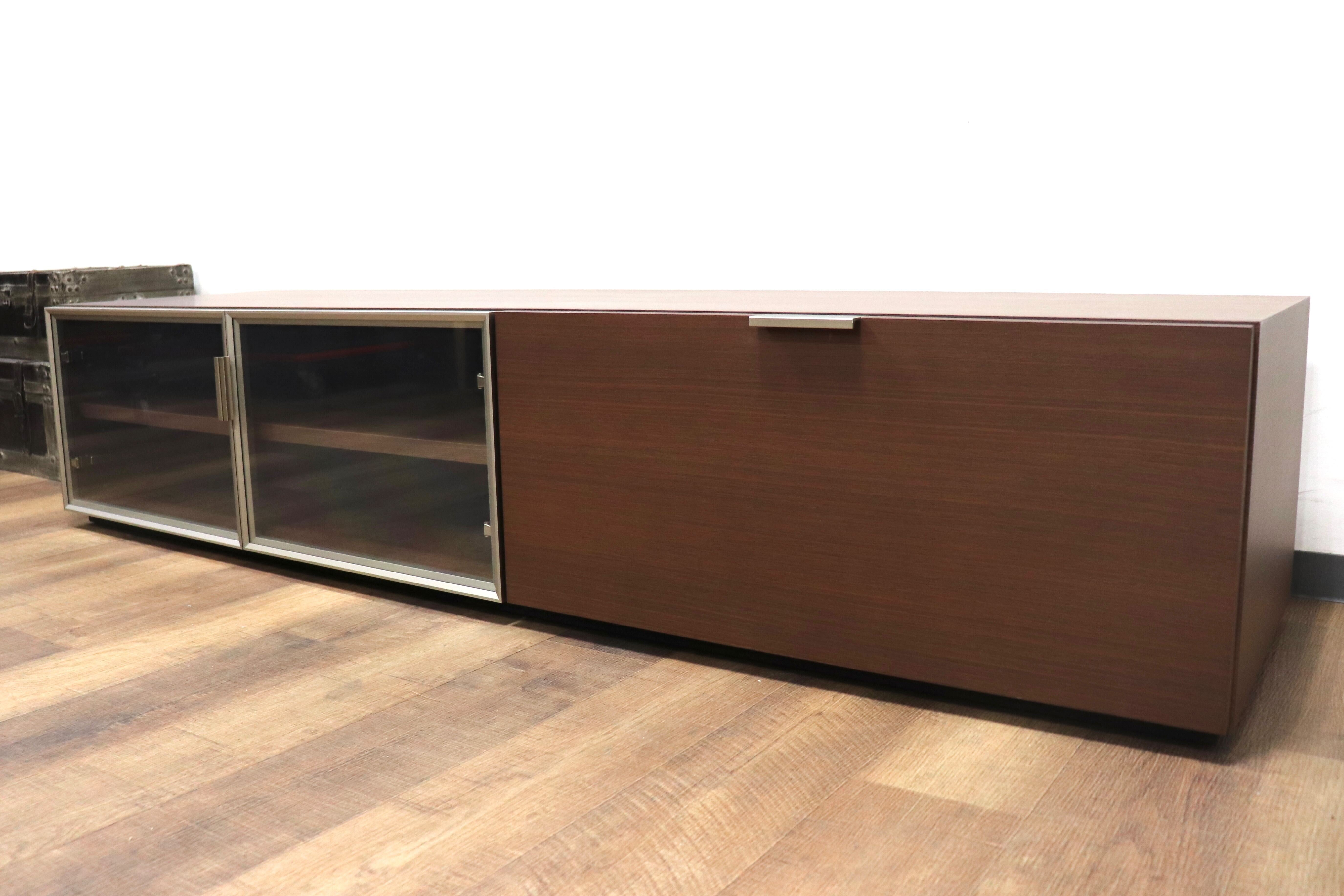 GMHS94B○arflex / アルフレックス C.C.09 TVボード AVボード リビングボード カルロ・コロンボ ウォールナット 定価約45万 廃番 展示品