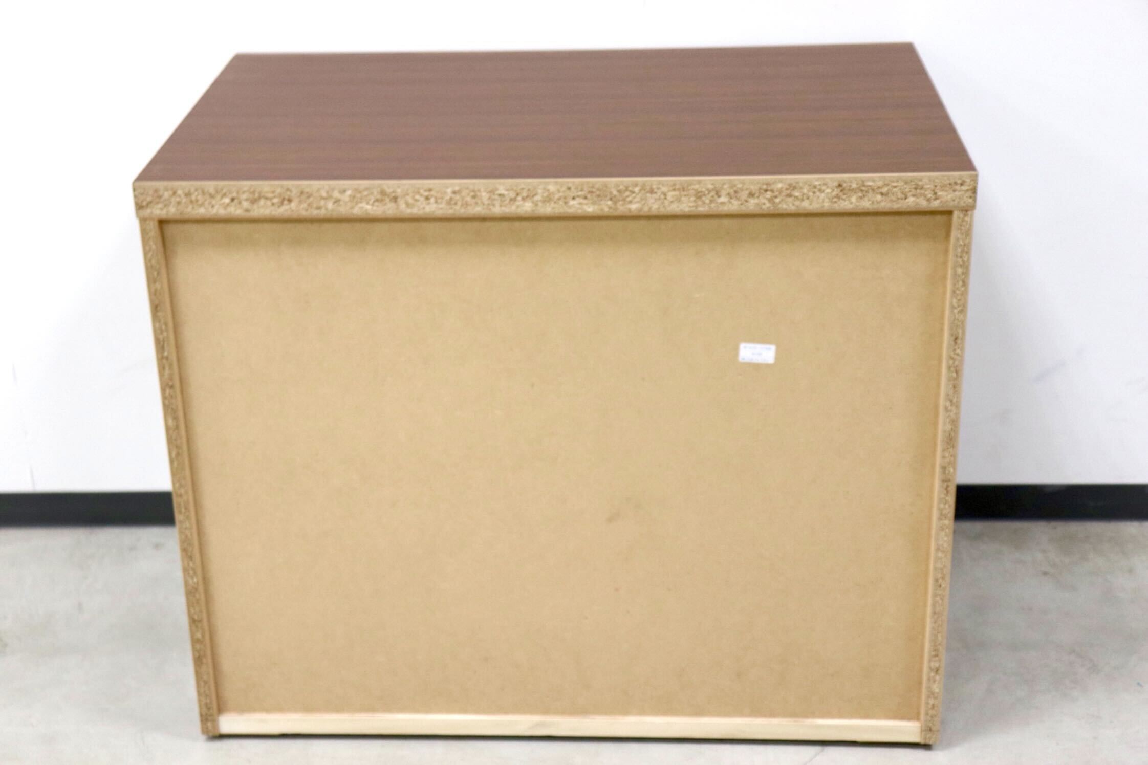 GMGN81C○SANYU furniture / 三友ファニチャー みずき 3段チェスト ローチェスト 洋服タンス キャスター付き ウォールナット色 定価5.2万