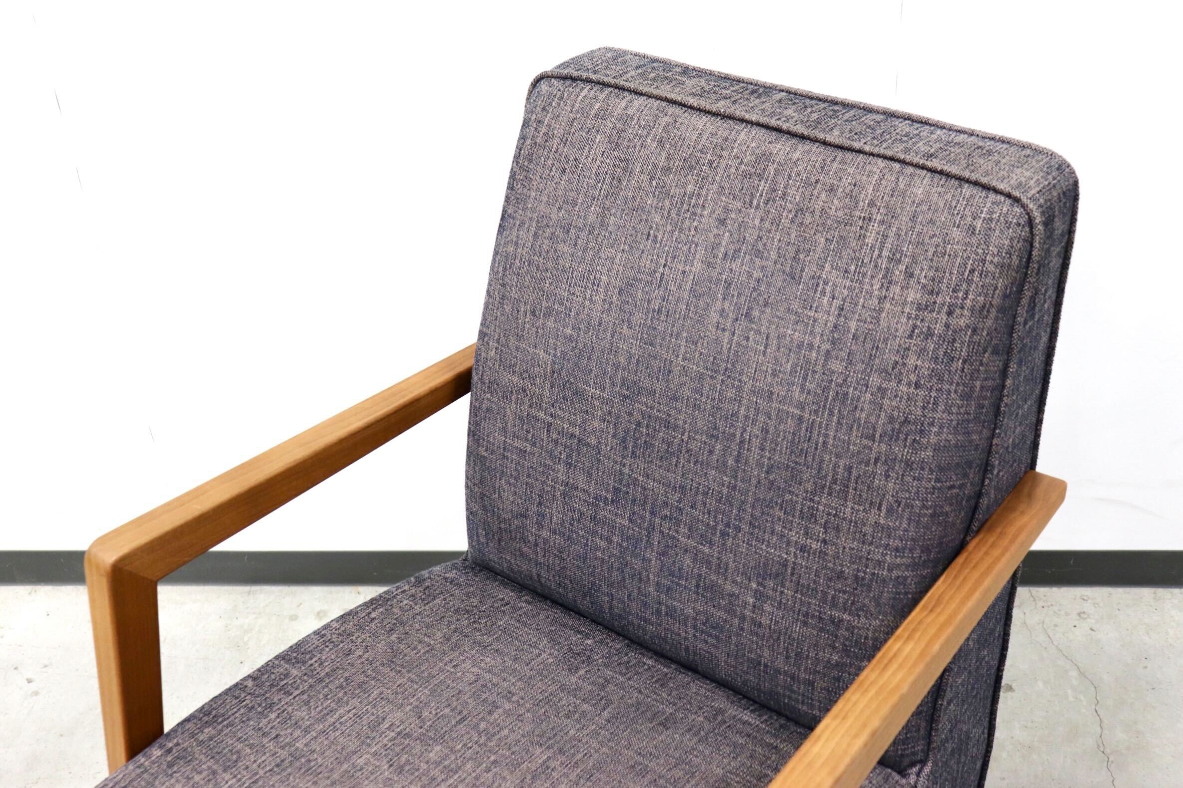 GMGN73○HUKLA / フクラ TRICO トリコ 1人掛けソファ シングルソファ アームソファ 椅子 ファブリック モダン 廃番 定価約15万 展示品