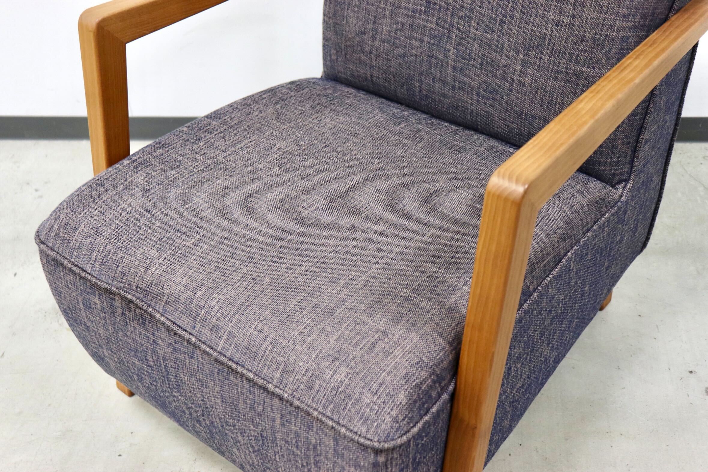 GMGN73○HUKLA / フクラ TRICO トリコ 1人掛けソファ シングルソファ アームソファ 椅子 ファブリック モダン 廃番 定価約15万 展示品