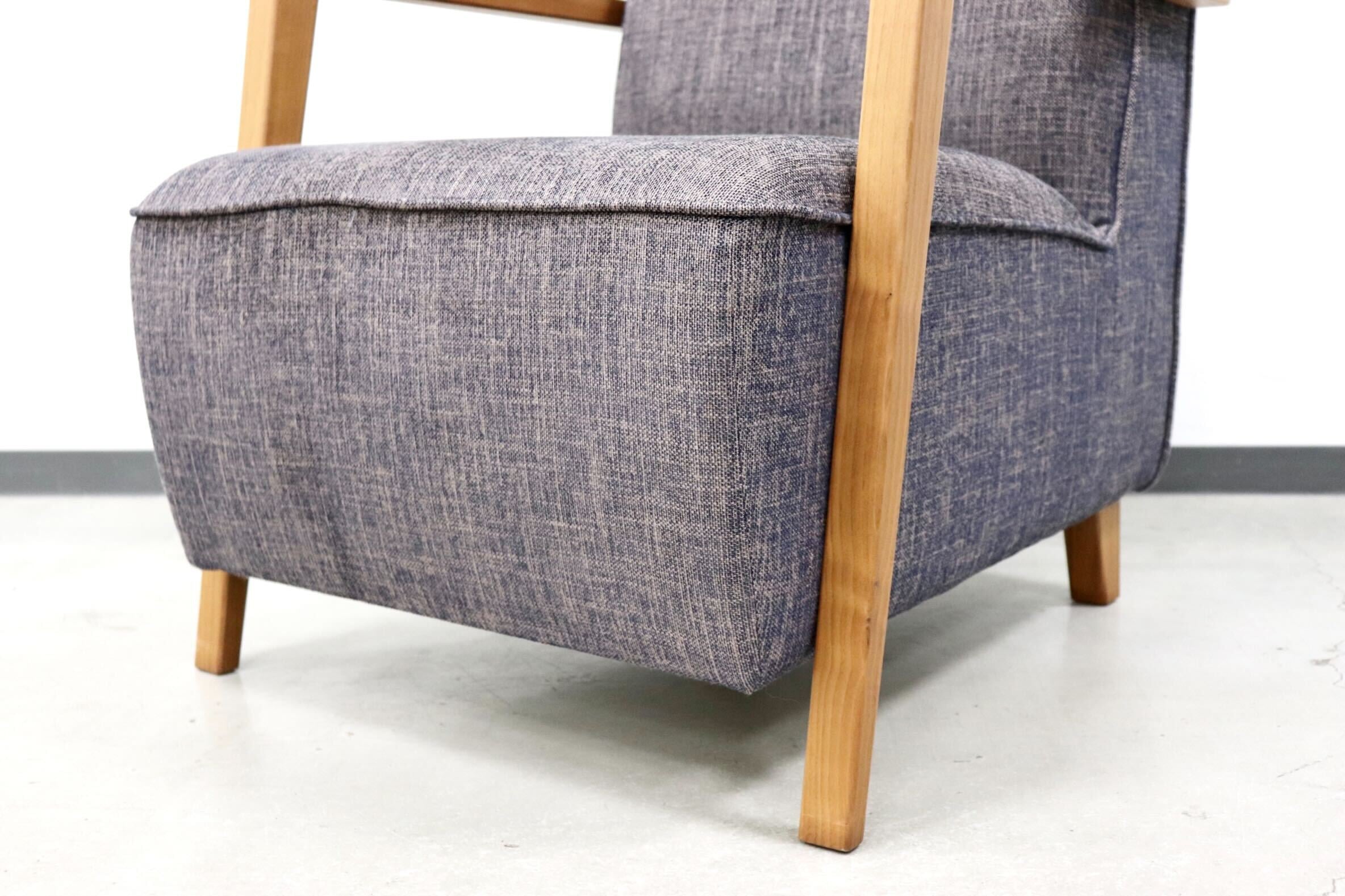 GMGN73○HUKLA / フクラ TRICO トリコ 1人掛けソファ シングルソファ アームソファ 椅子 ファブリック モダン 廃番 定価約15万 展示品