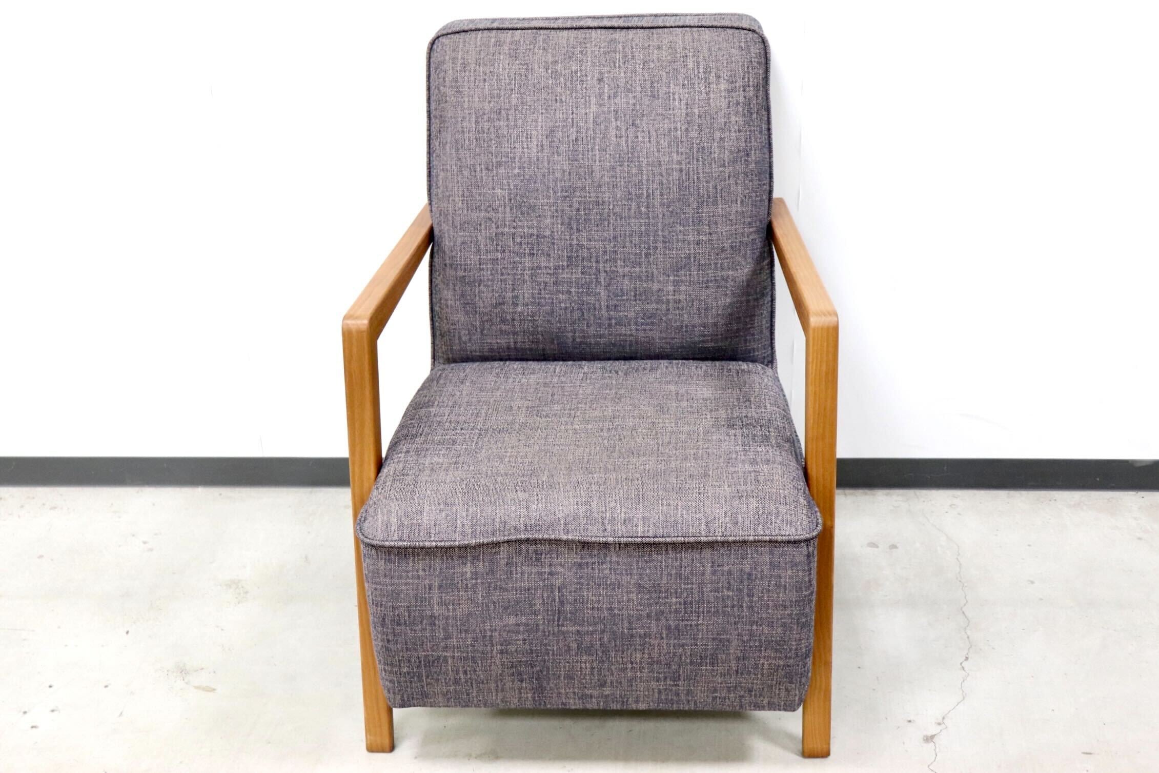 GMGN73○HUKLA / フクラ TRICO トリコ 1人掛けソファ シングルソファ アームソファ 椅子 ファブリック モダン 廃番 定価約15万 展示品