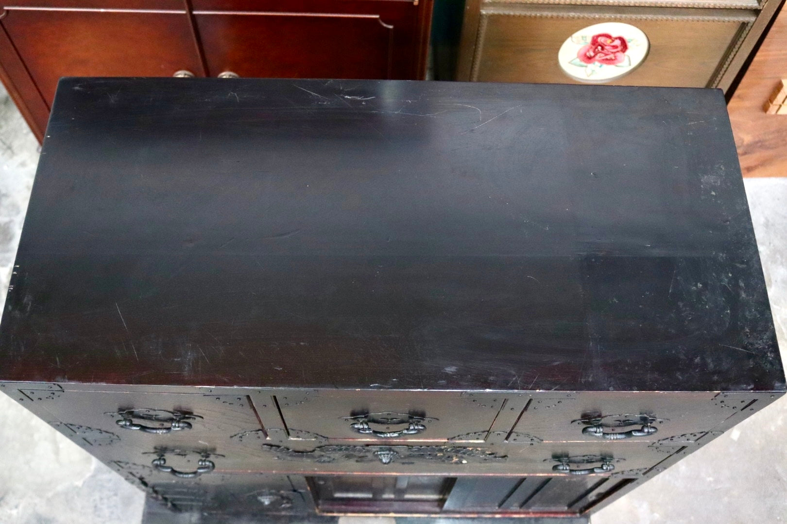 GMJS110A○階段箪笥 両面 時代箪笥 チェスト 整理箪笥 タンス 引き出し 和家具 和モダン 和室 座敷 古民家 レトロ ヴィンテージ