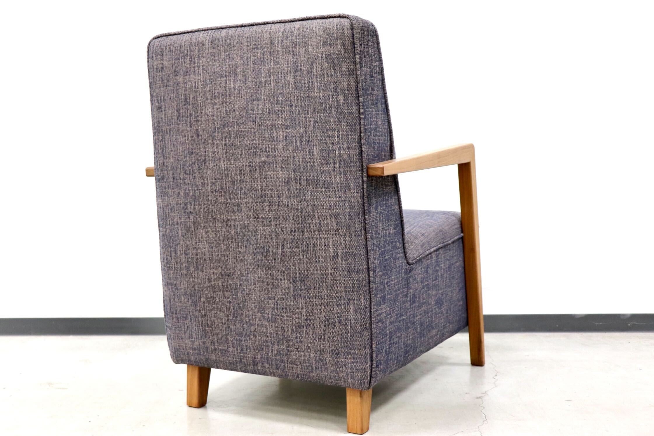 GMGN73○HUKLA / フクラ TRICO トリコ 1人掛けソファ シングルソファ アームソファ 椅子 ファブリック モダン 廃番 定価約15万 展示品