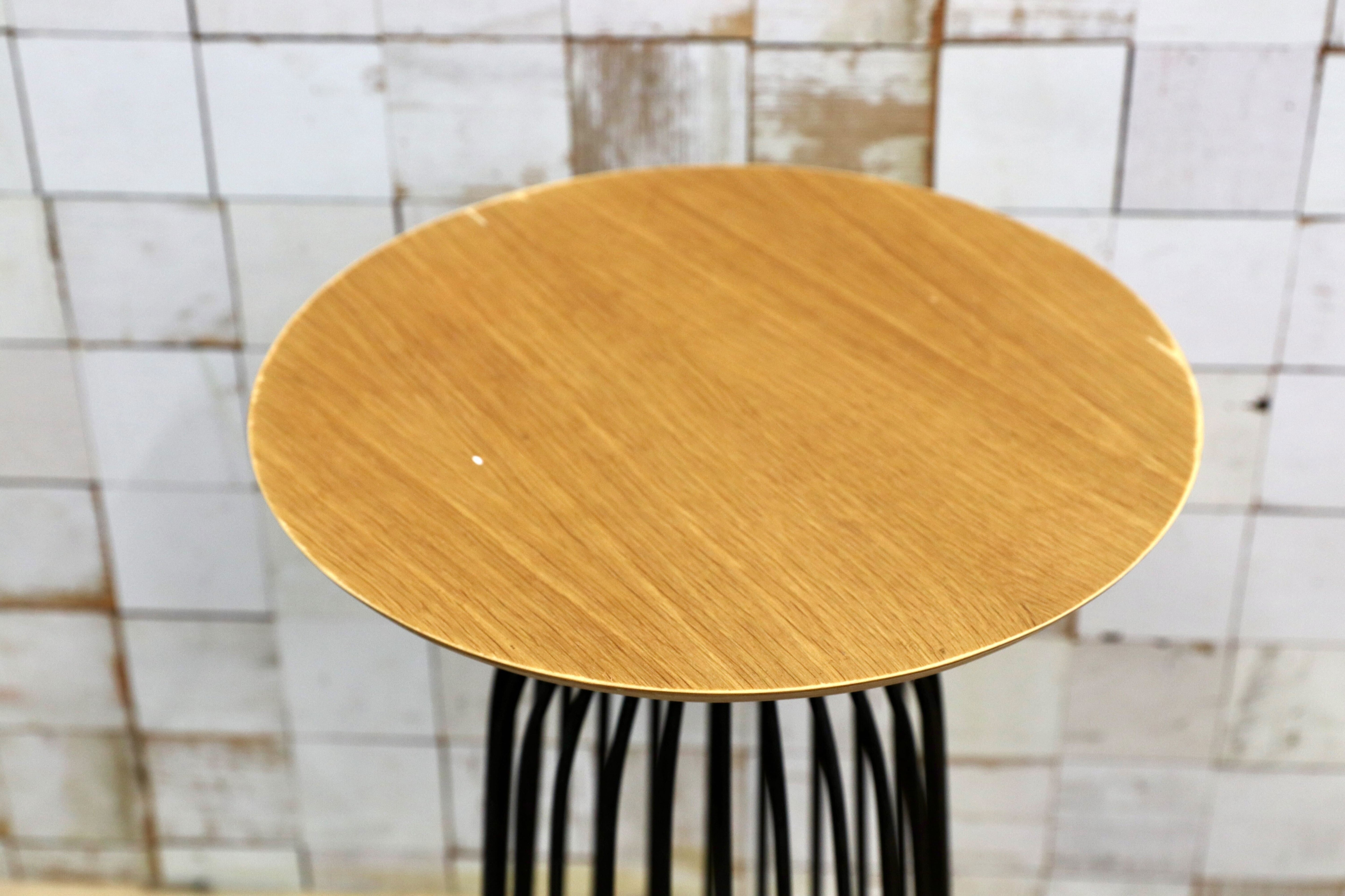 GMIK788○WON バスケットテーブル サイドテーブル コーヒーテーブル 花台 飾り台 IDC大塚家具 北欧ヴィンテージ アンティーク デンマーク