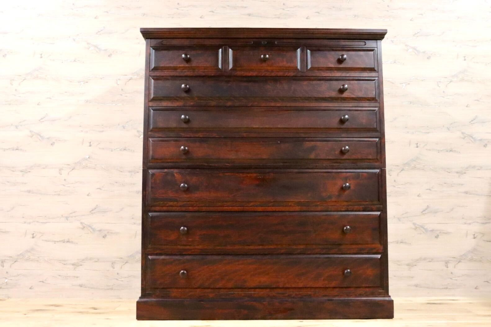 GMGS252○神居民芸 7段チェスト 整理箪笥 整理タンス 衣装箪笥 樺材 和 