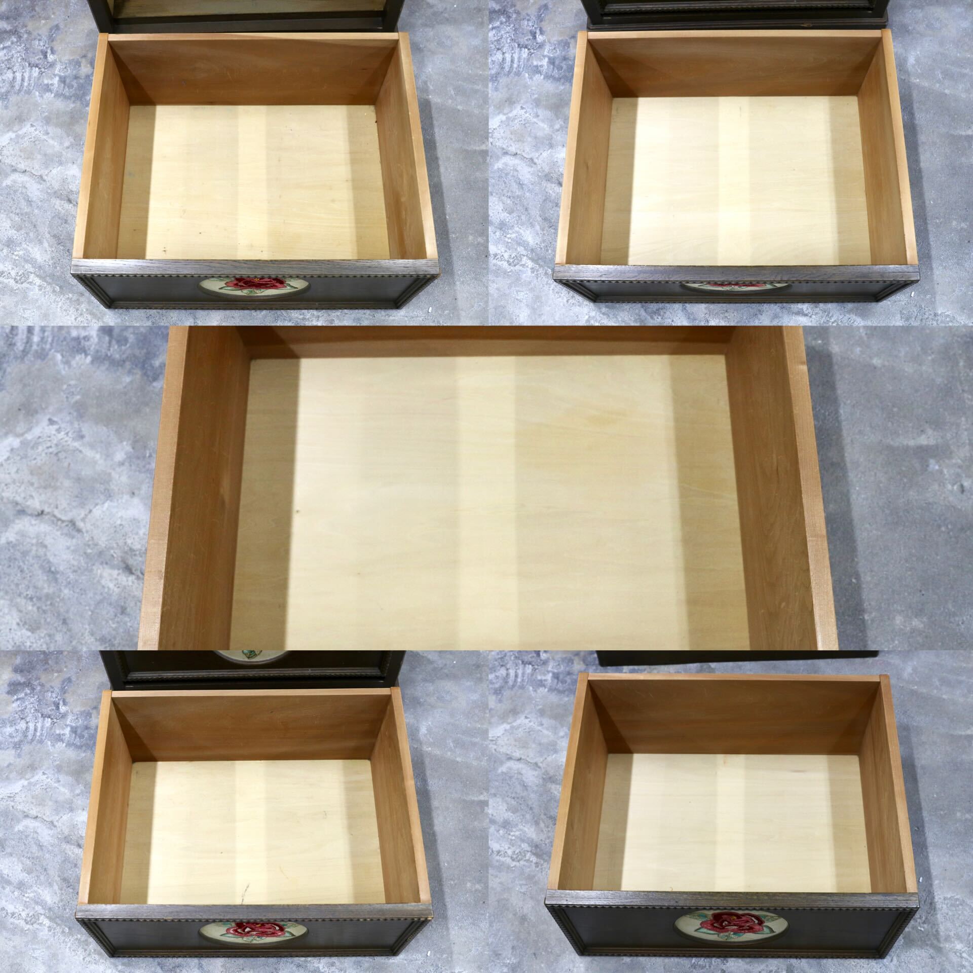 GMIK45○神戸家具 洋家具 トールチェスト リビング収納 整理箪笥 楢材 クラシック オールド ヴィンテージ カントリー 検)永田良介