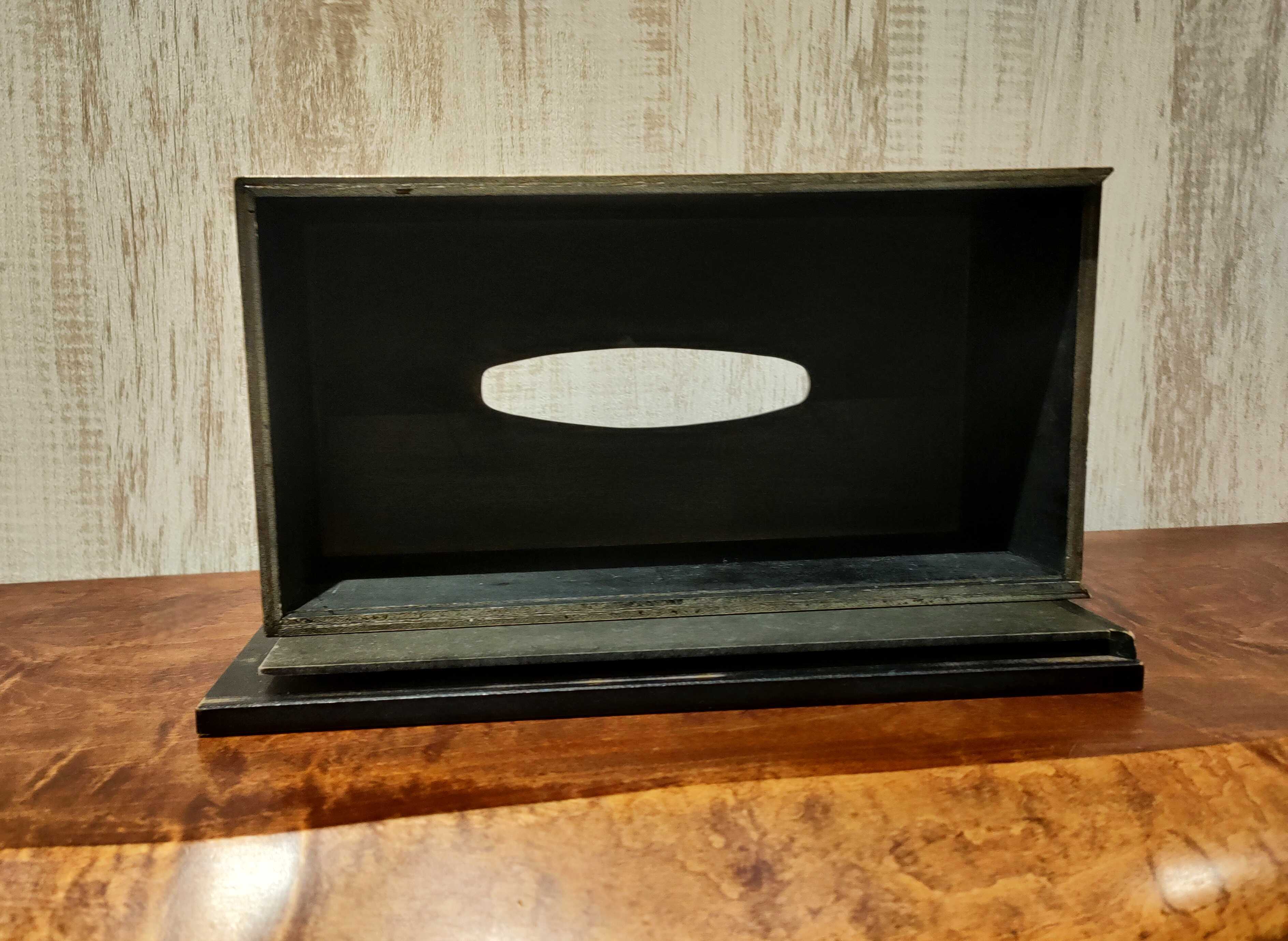 GMHO146○箱根寄木細工 ティッシュボックス