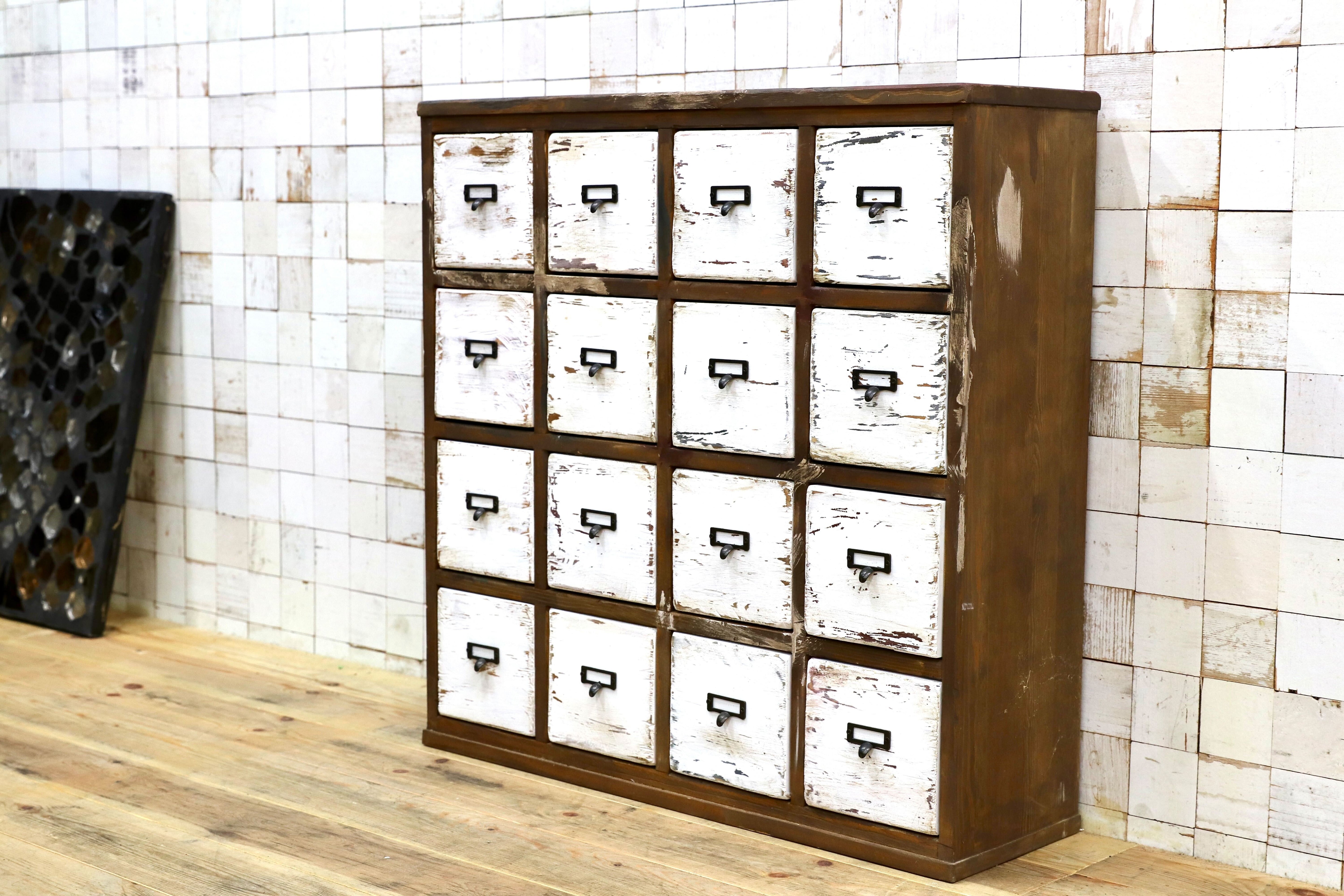 GMIS460○アンティーク ドロワーチェスト サイドボード チェスト 店舗什器 ヴィンテージ 定価約13万 展示品