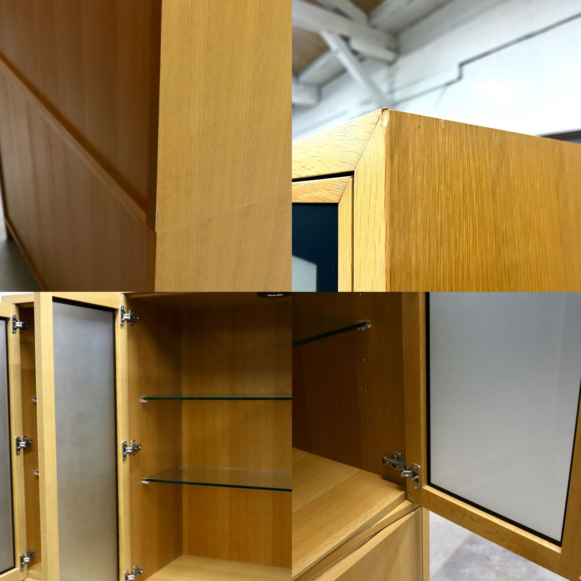 GMIK59○北欧スタイル オーク材 キャビネット 飾り棚 リビングボード シンプル ナチュラル 検)arflex CONDEHOUSE ACTUS