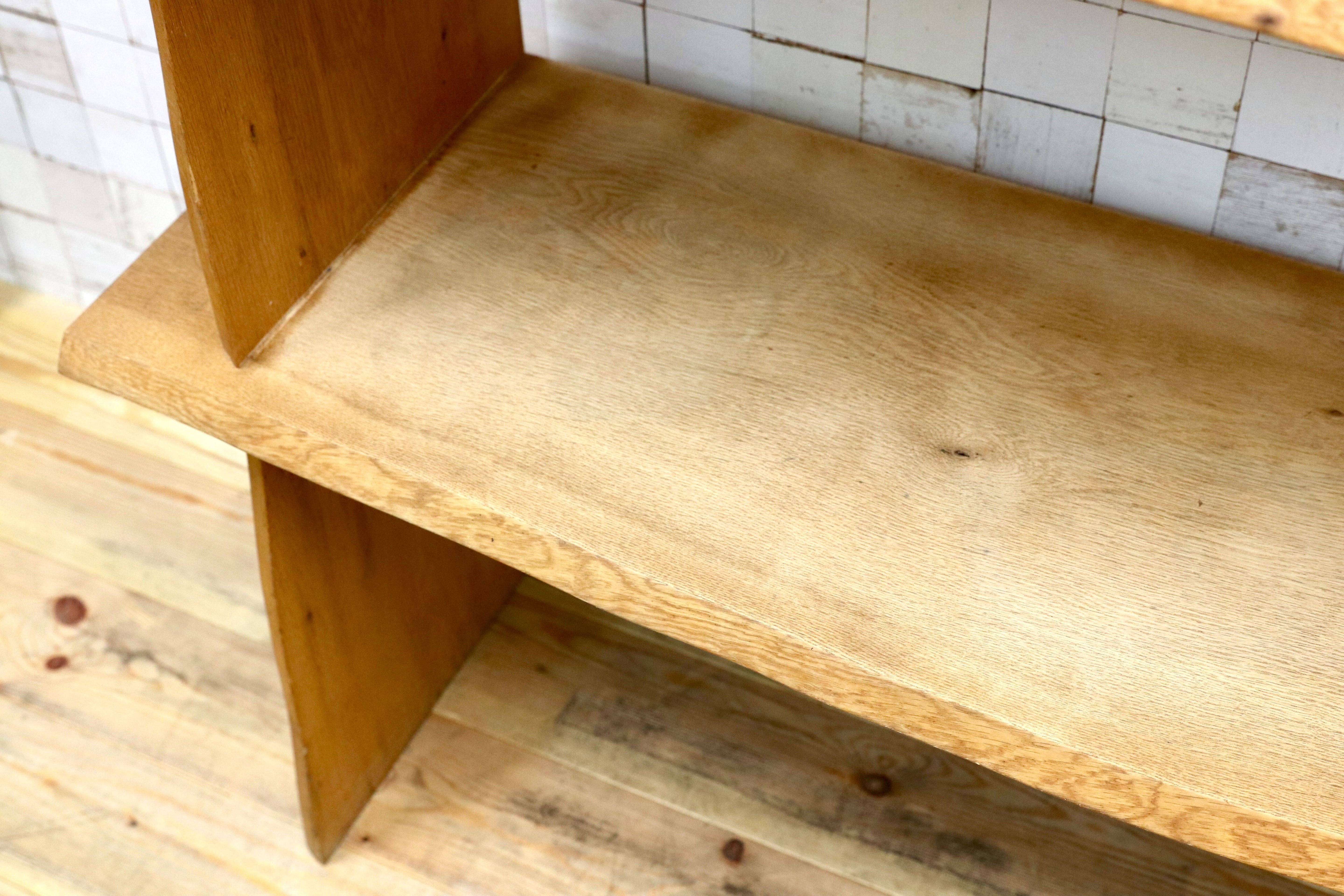 GMIK723○オーク材 オープンシェルフ ラック 棚 店舗什器 ナチュラル カントリー ヴィンテージ