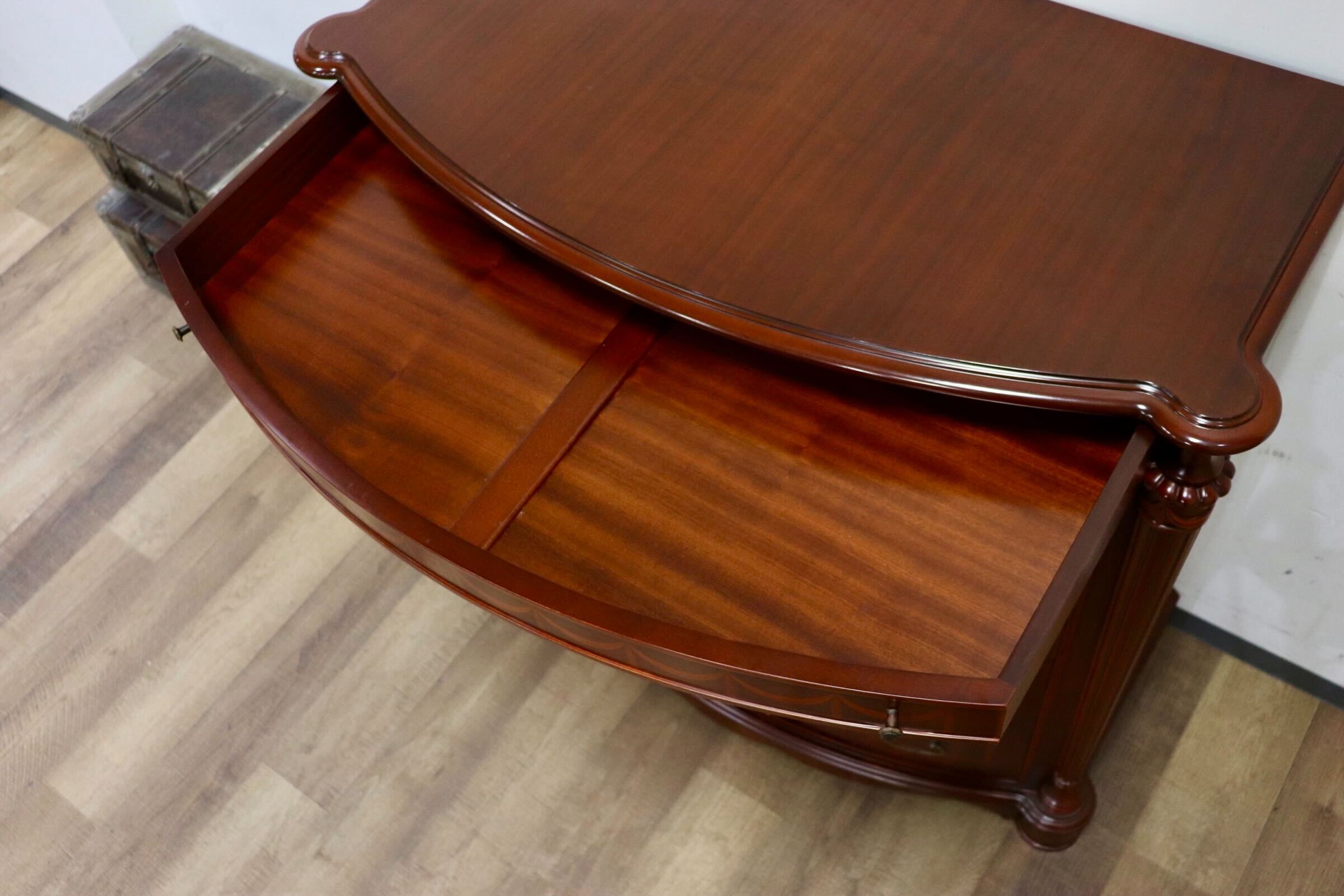 GMIS3○西洋 アンティーク イタリア 象嵌細工 5段チェスト 整理箪笥 洋服タンス 収納家具 彫刻 ヨーロピアン クラシック ヴィンテージ