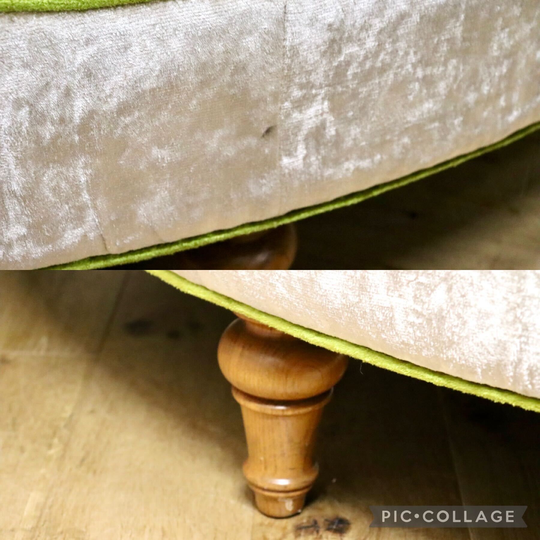 GMHK129○西洋アンティーク調 ラウンドソファ 4人掛けソファ ファブリック ロビー ラウンジ クラシック 展示品 検) HALO ORIVER HARE※発送不可