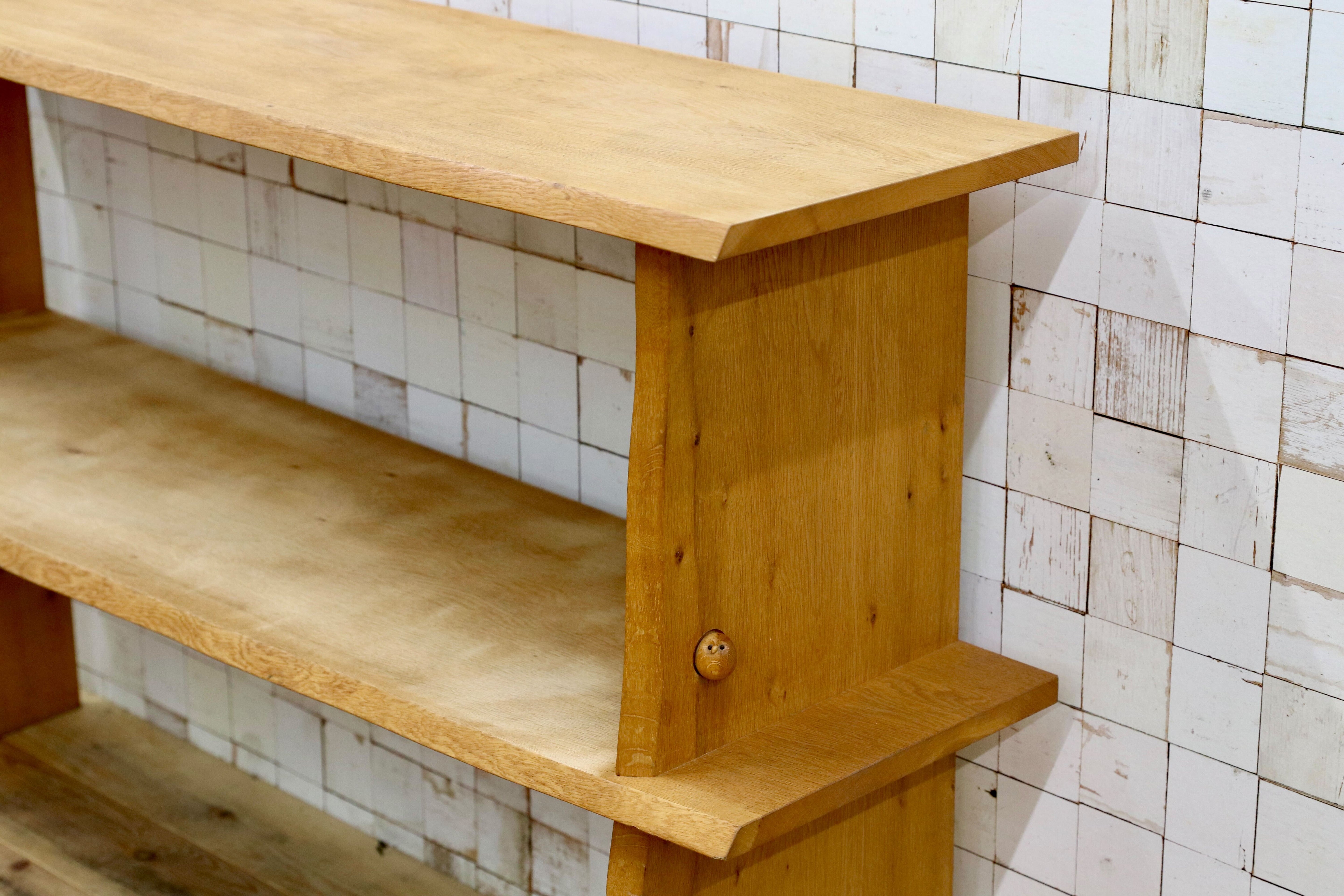 GMIK723○オーク材 オープンシェルフ ラック 棚 店舗什器 ナチュラル カントリー ヴィンテージ