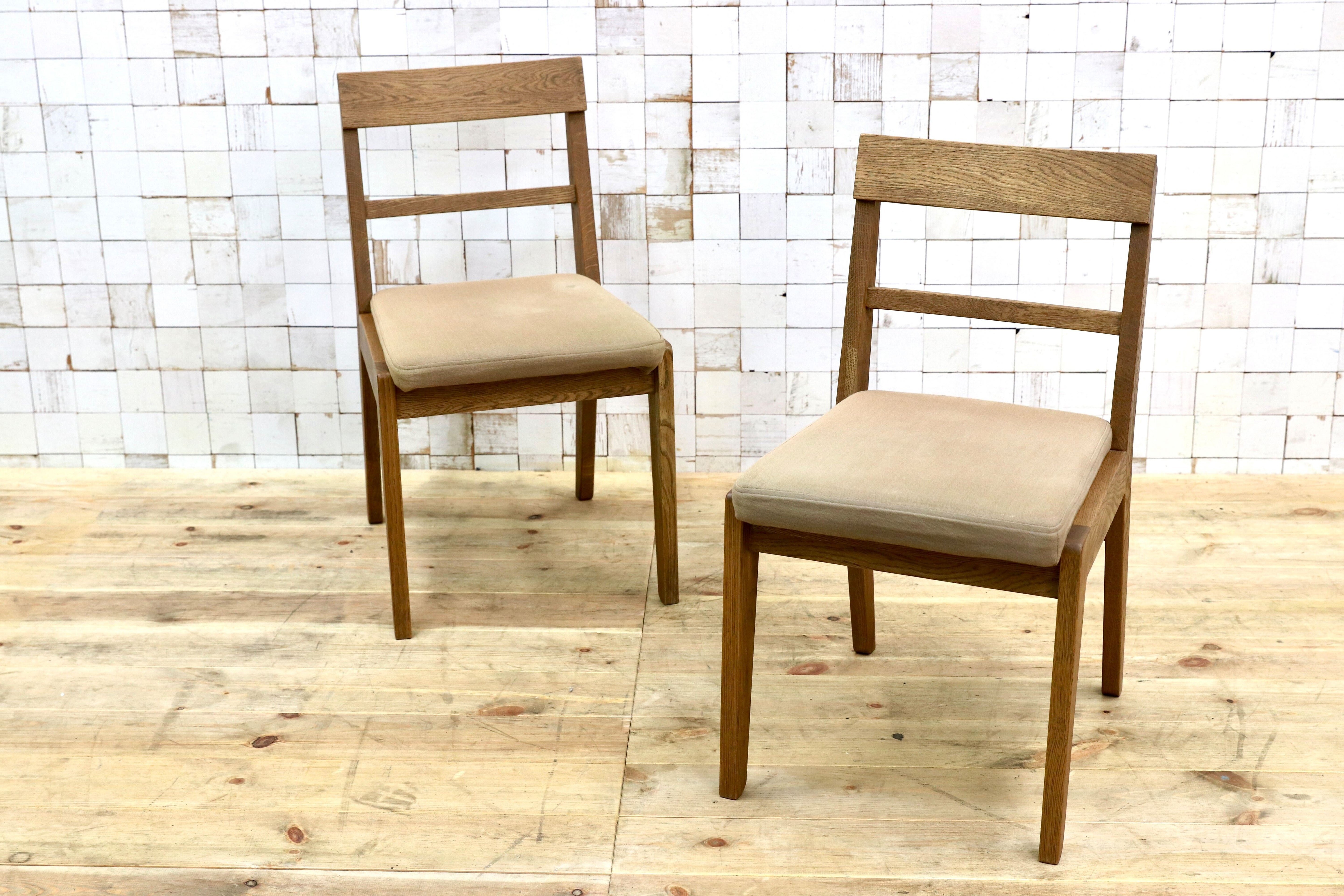 GMIH157B○unico / ウニコ ADDAY アディ ダイニングチェア 椅子 2脚セット オーク材 カバーリング 北欧スタイル