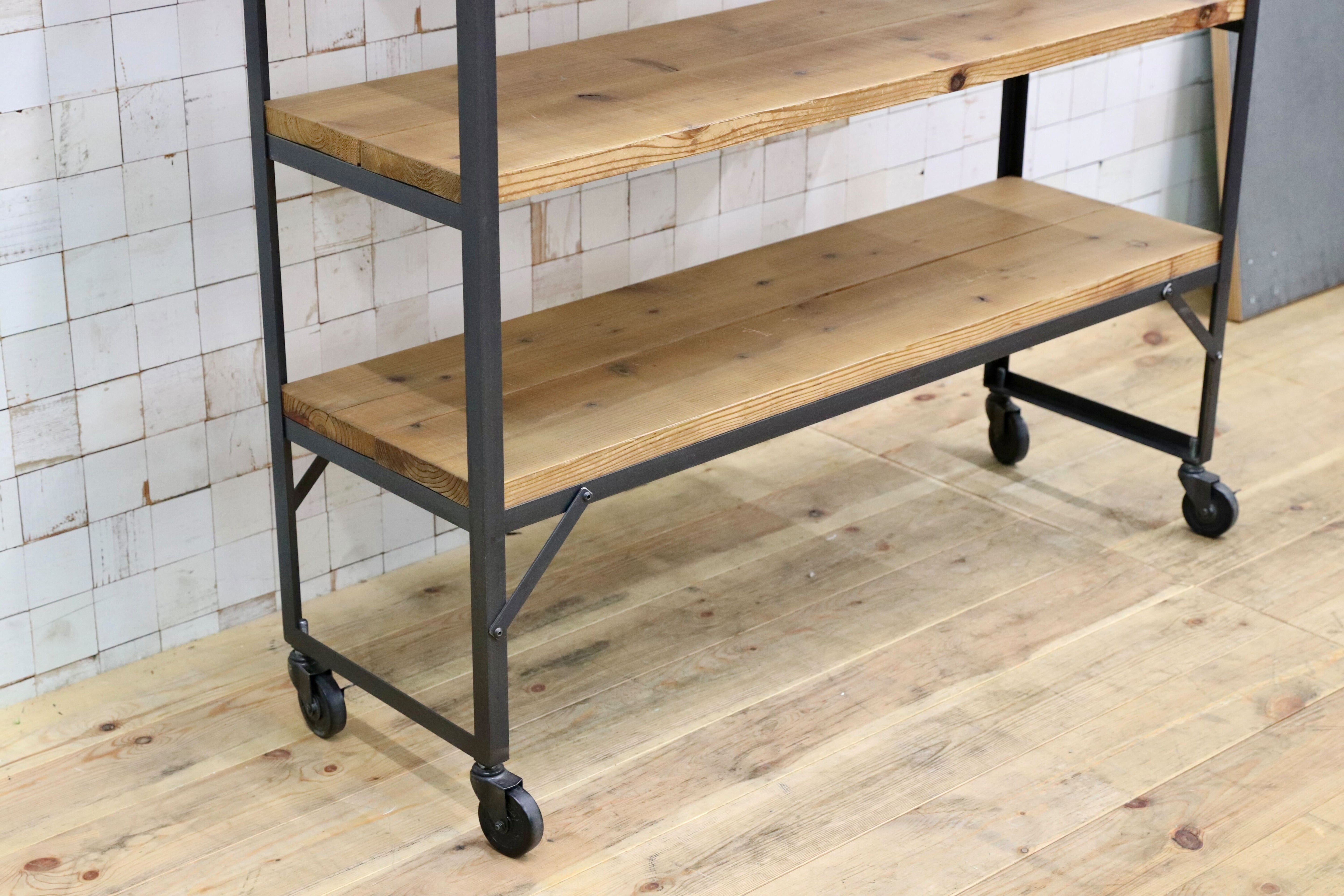 GMIK792○アイアンシェルフ ラック 棚 インダストリアル ビンテージ 店舗什器 飾り棚 ブックシェルフ