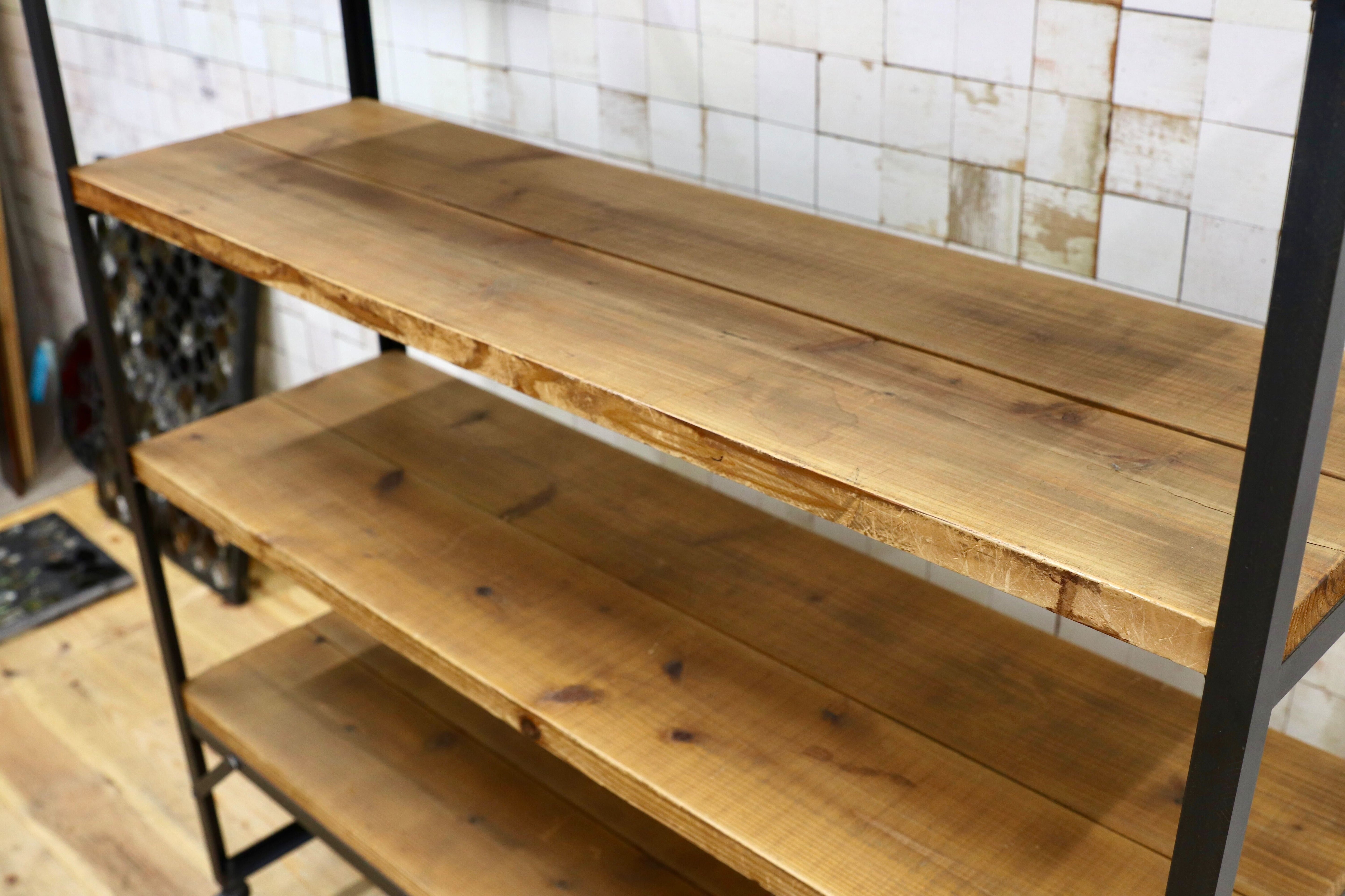 GMIK792○アイアンシェルフ ラック 棚 インダストリアル ビンテージ 店舗什器 飾り棚 ブックシェルフ