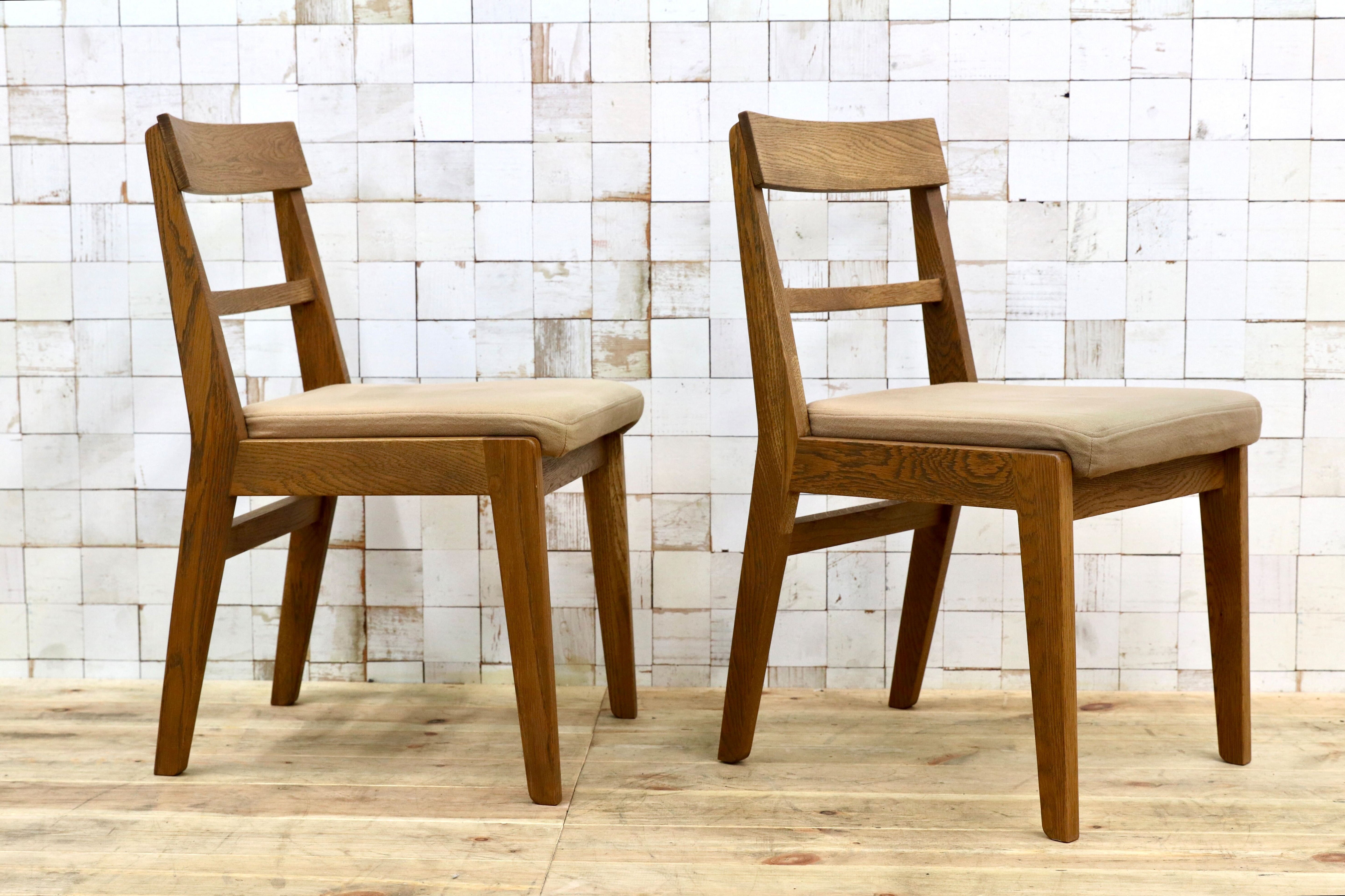 GMIH157B○unico / ウニコ ADDAY アディ ダイニングチェア 椅子 2脚セット オーク材 カバーリング 北欧スタイル